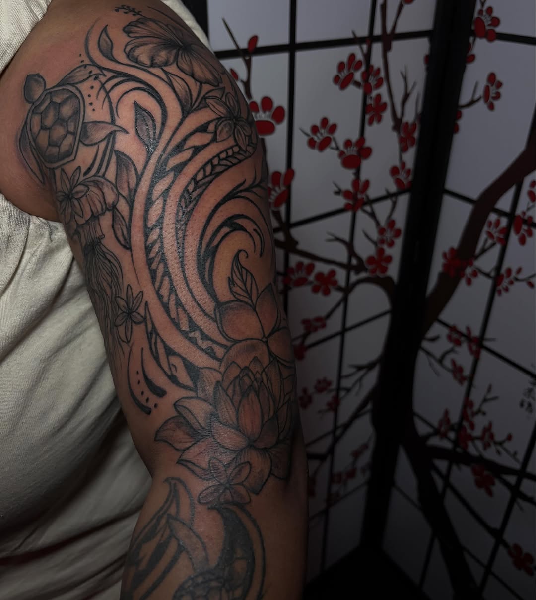 Tattoo by @barb_inks — black_and_grey, fine_line