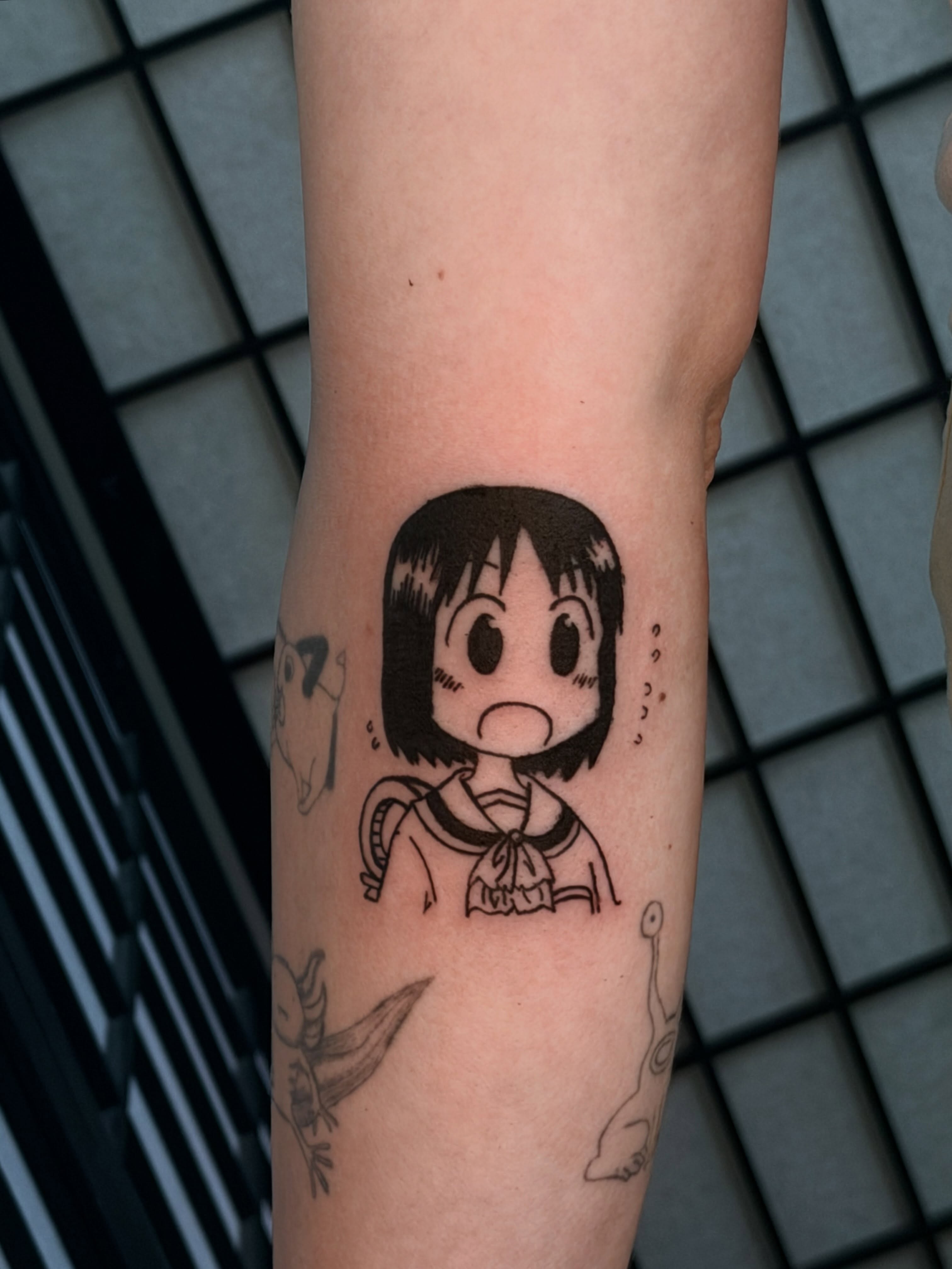 Tattoo by @isthepainok — anime, blackwork
