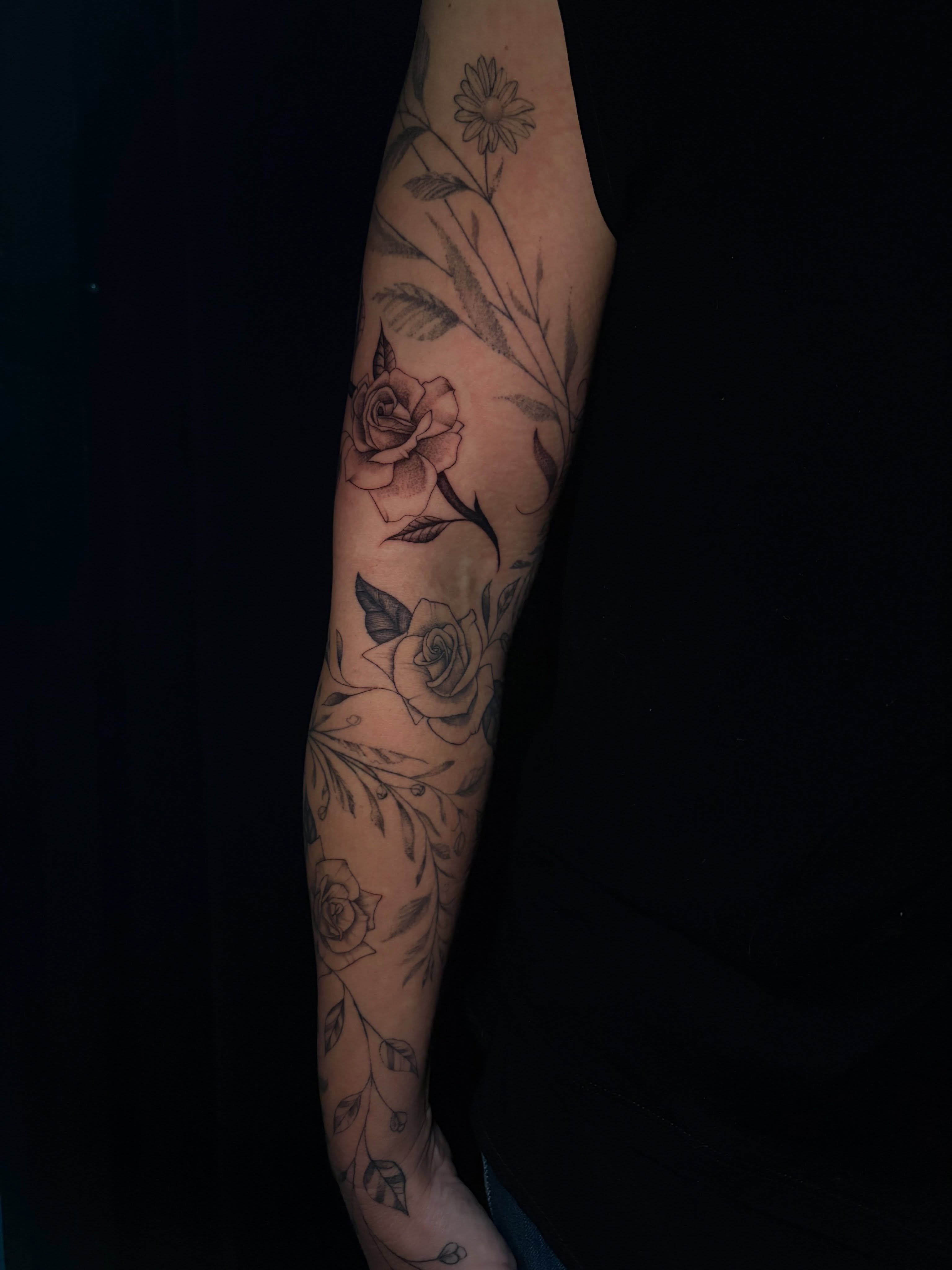 Tattoo by @angeline.tattoo — black_and_grey