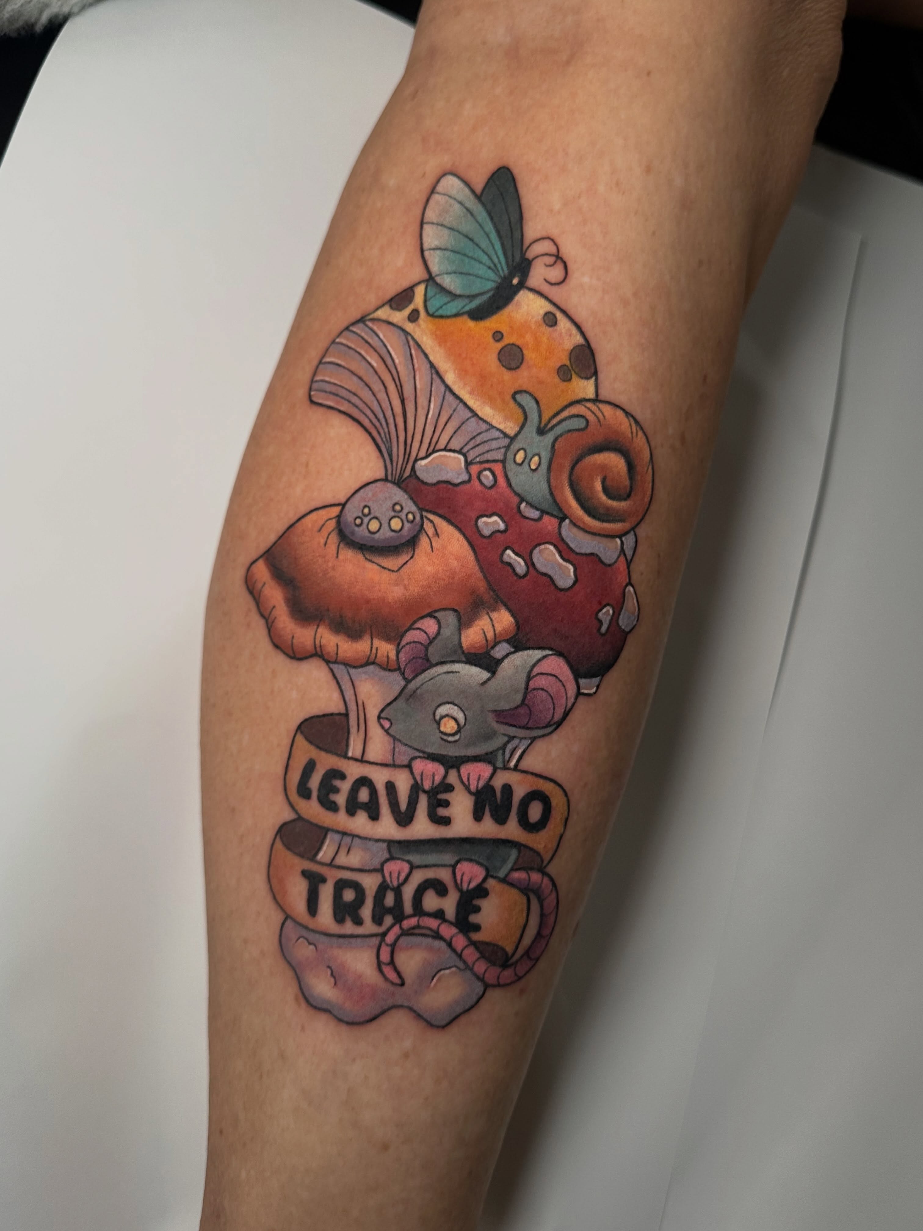 Tattoo by @happycampertattoos โ new_school, realism