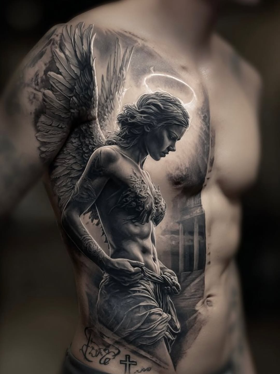 Tattoo by @art_gus_00 — realism, black_and_grey