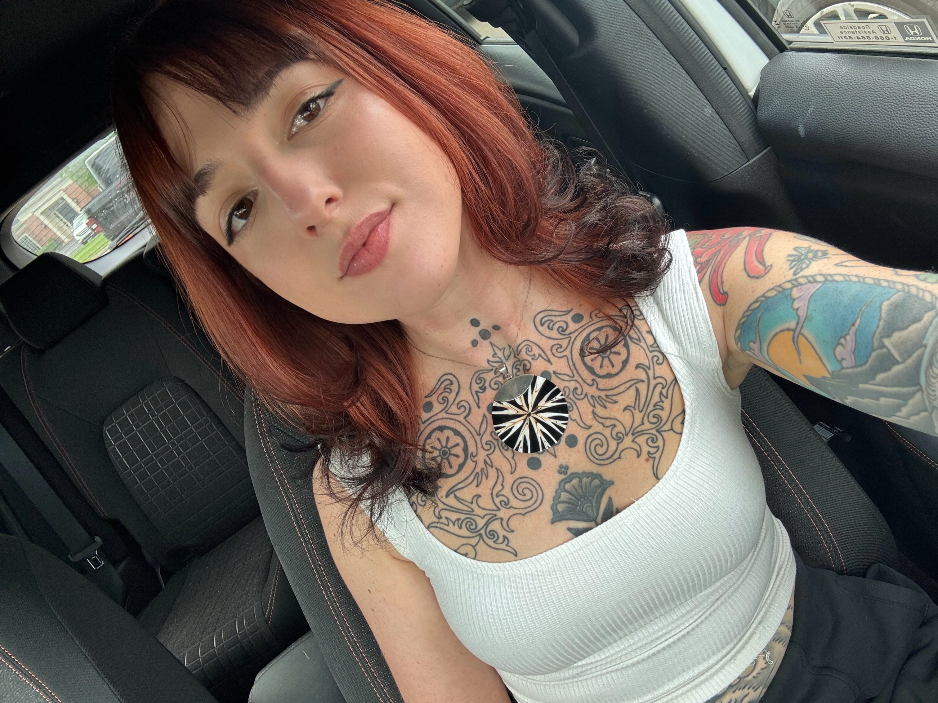 Geometric geometric tattoo on the chest by Leah Leinani