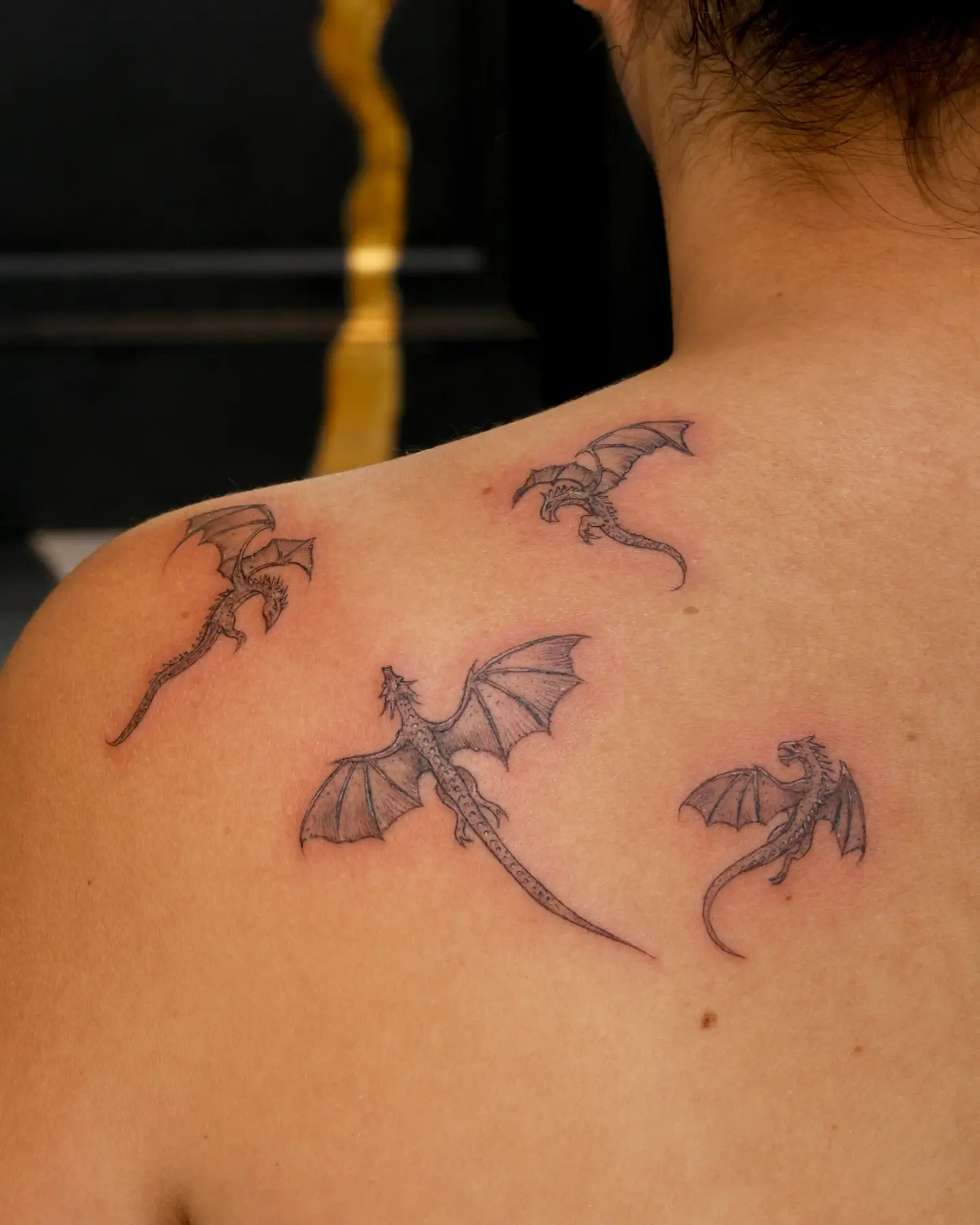 Tattoo by @oriotat2 — black_and_grey