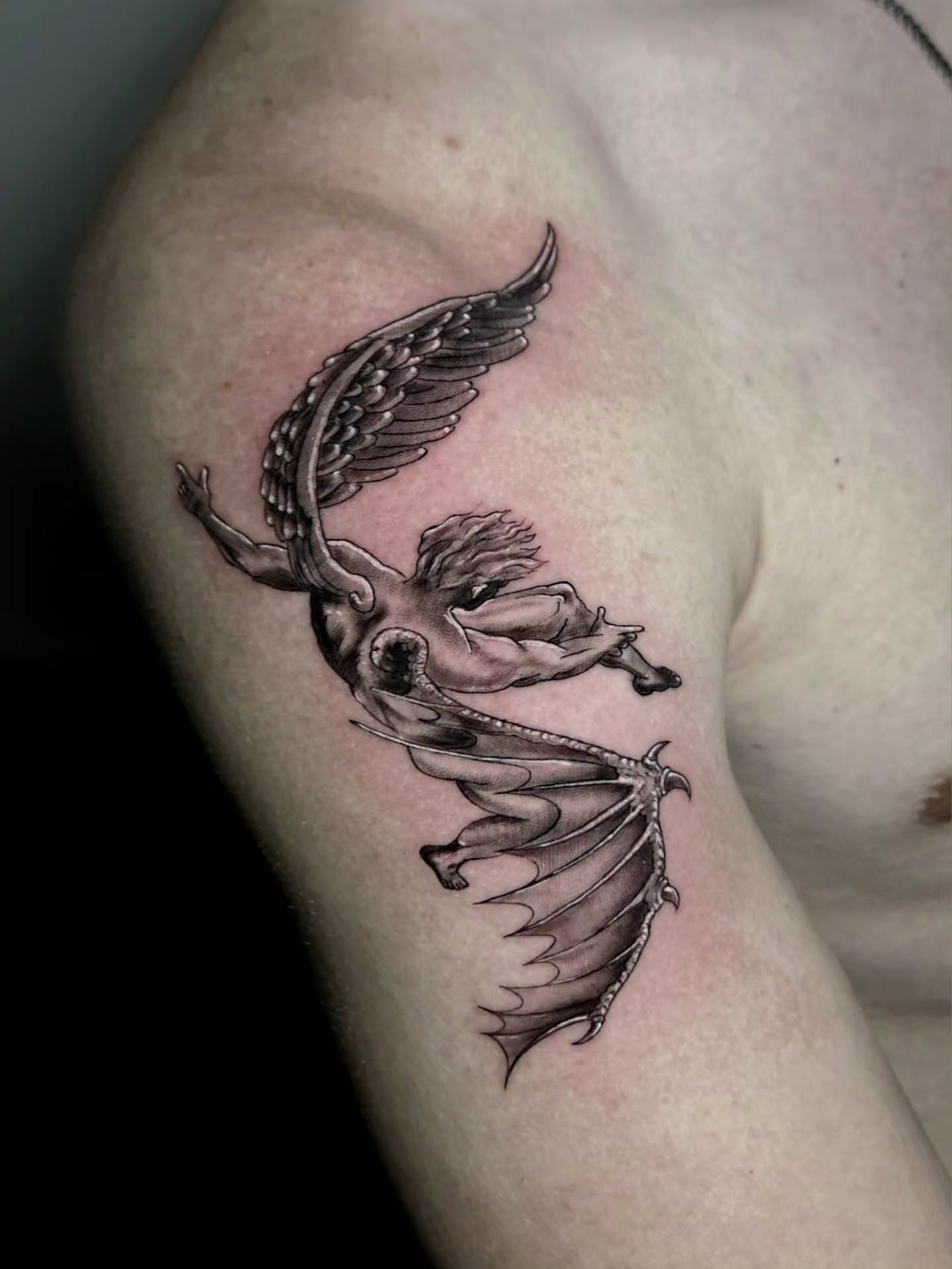 Tattoo by @tattooist.nyc — black_and_grey