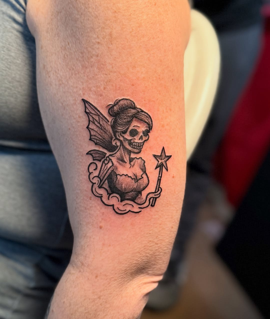 Tattoo by @thecatrinaink — american_traditional, black_and_grey