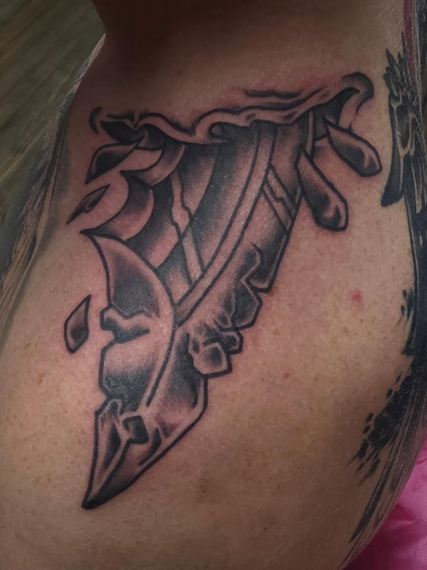 Tattoo by @moe_inkz — black_and_grey