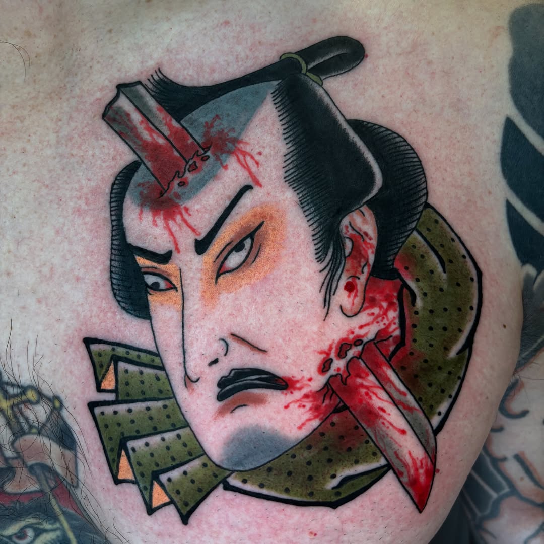 Tattoo by @mikemactattoo — american_traditional, dotwork