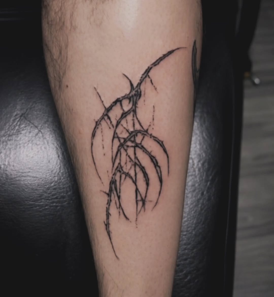 Tattoo by @cybersigilmax — blackwork