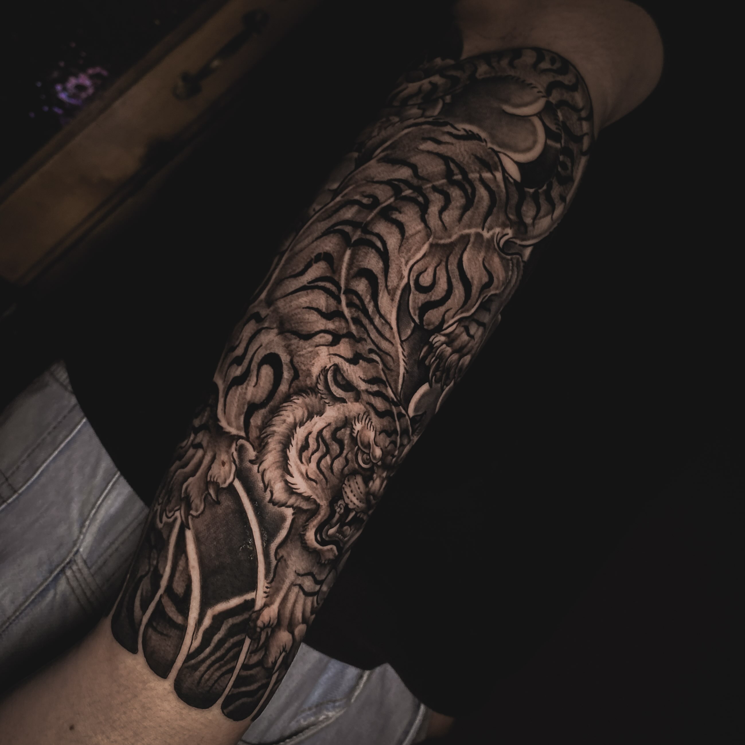 Tattoo by @yin.ttt — black_and_grey, realism