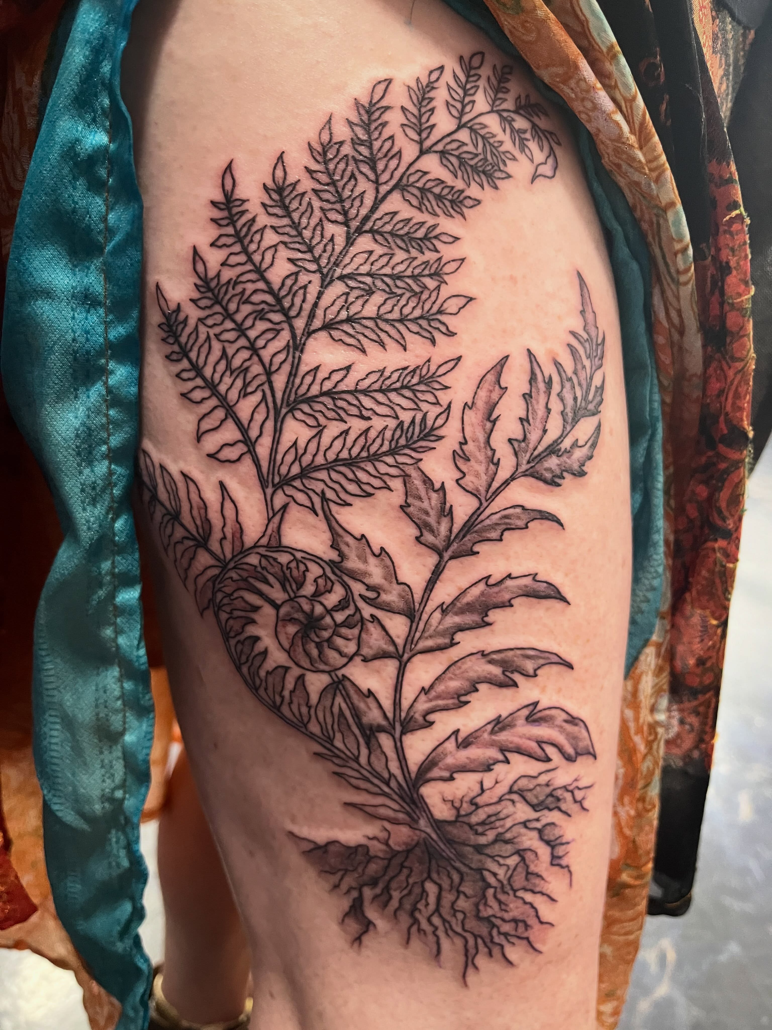 Tattoo by @necro_comicon — black_and_grey