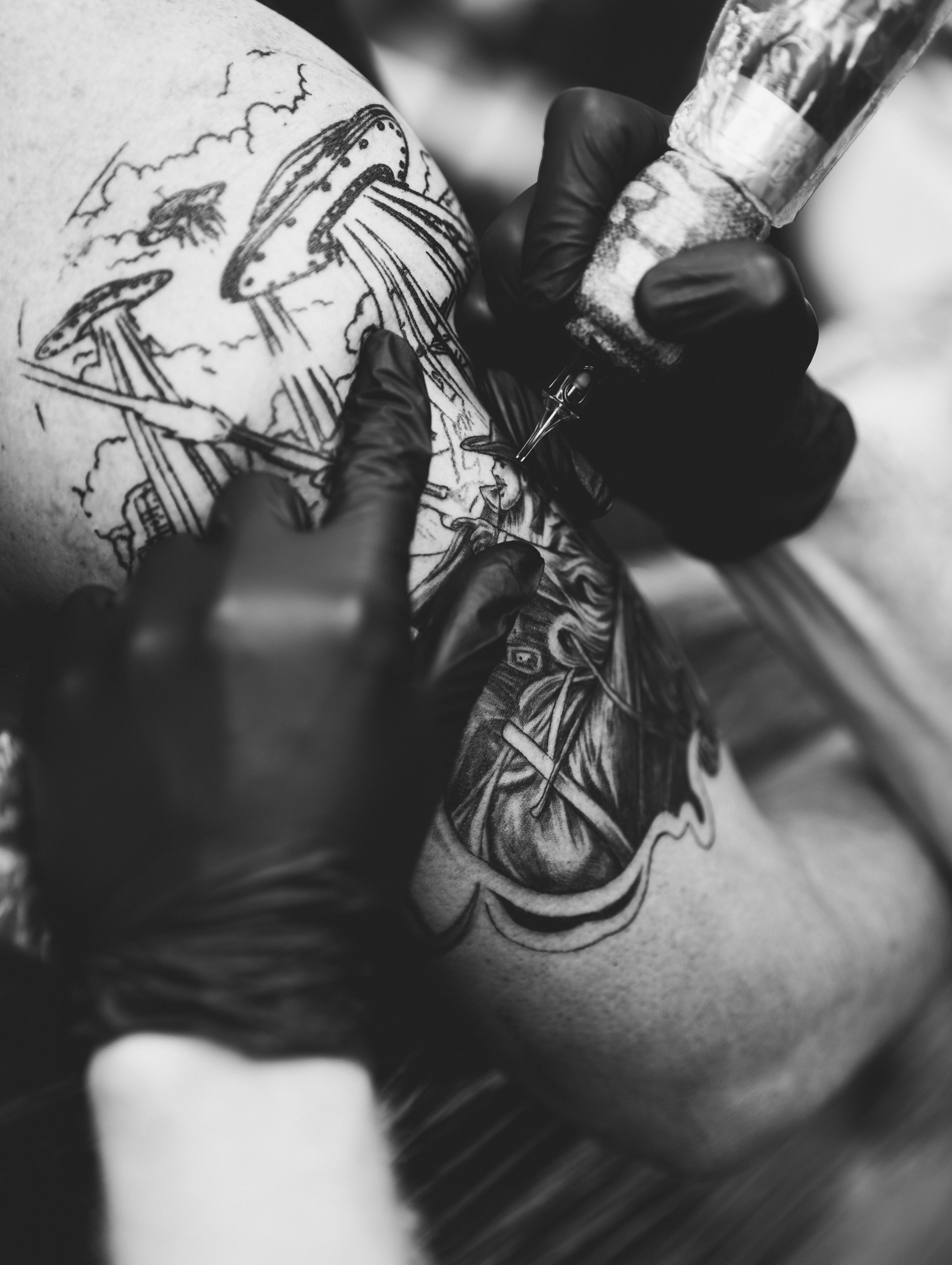 Tattoo by @zac_tattz — black_and_grey