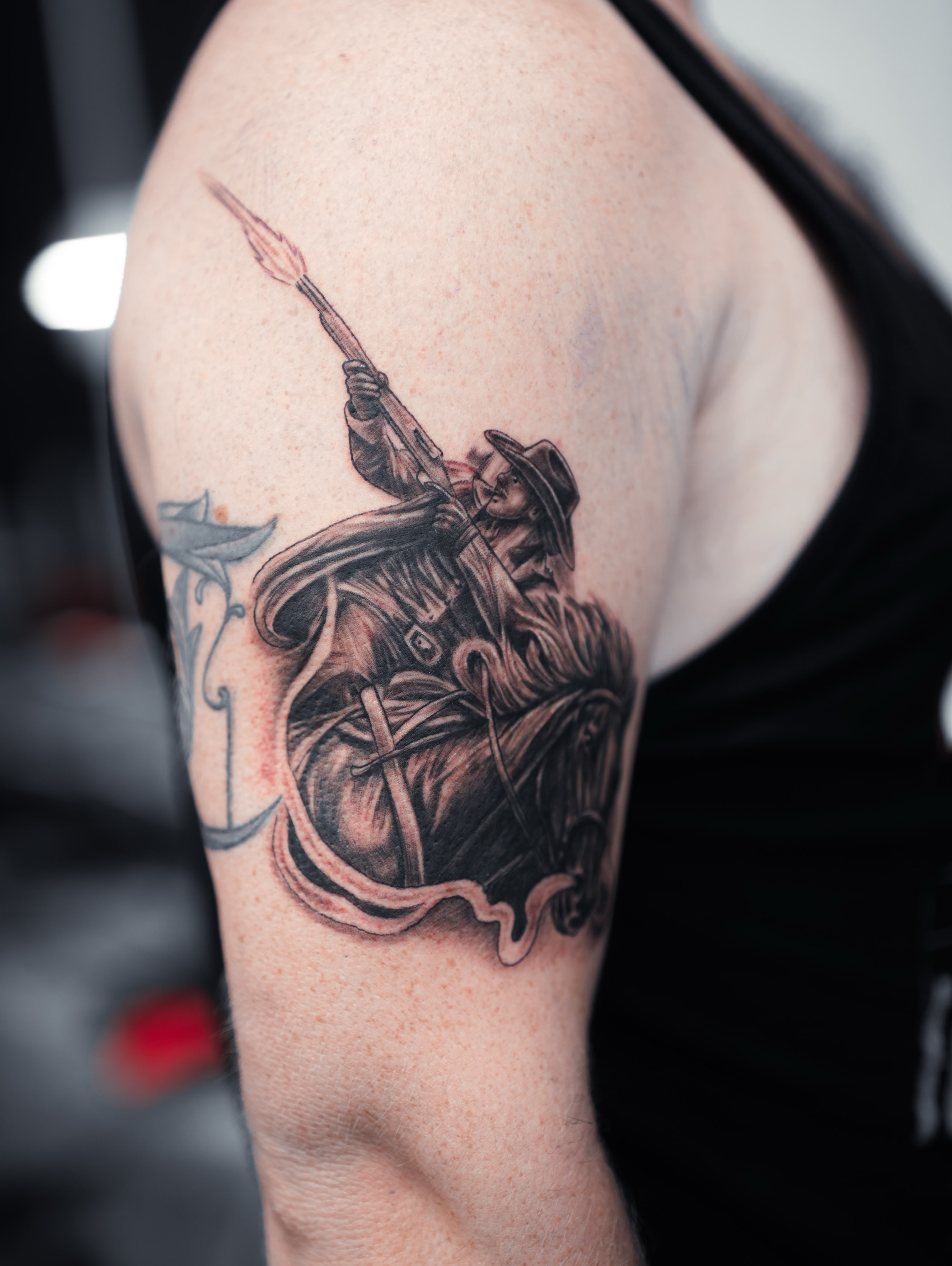 Tattoo by @zac_tattz — realism, black_and_grey