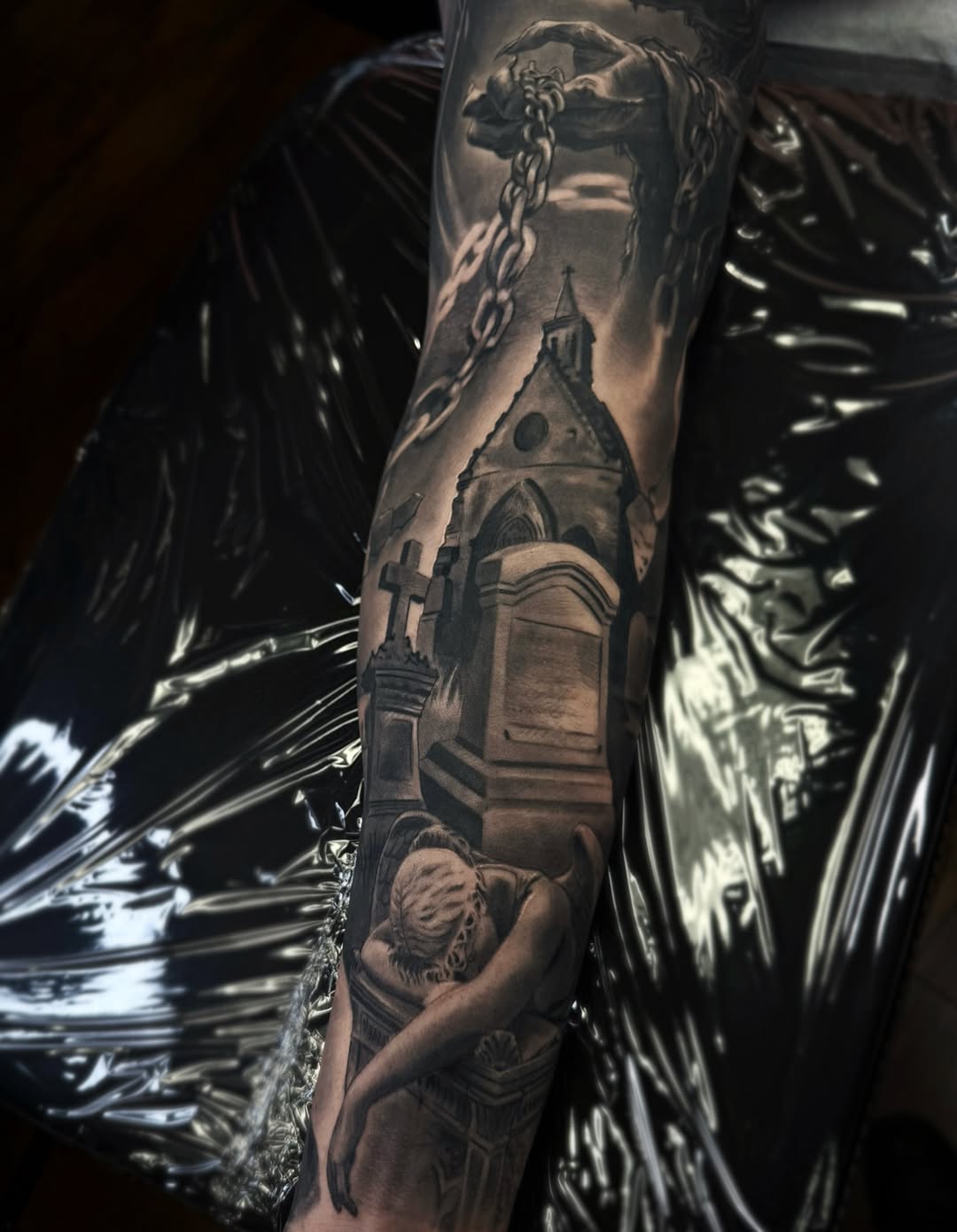 Tattoo by @gabpolflit_tattooartist — realism, dark_realism