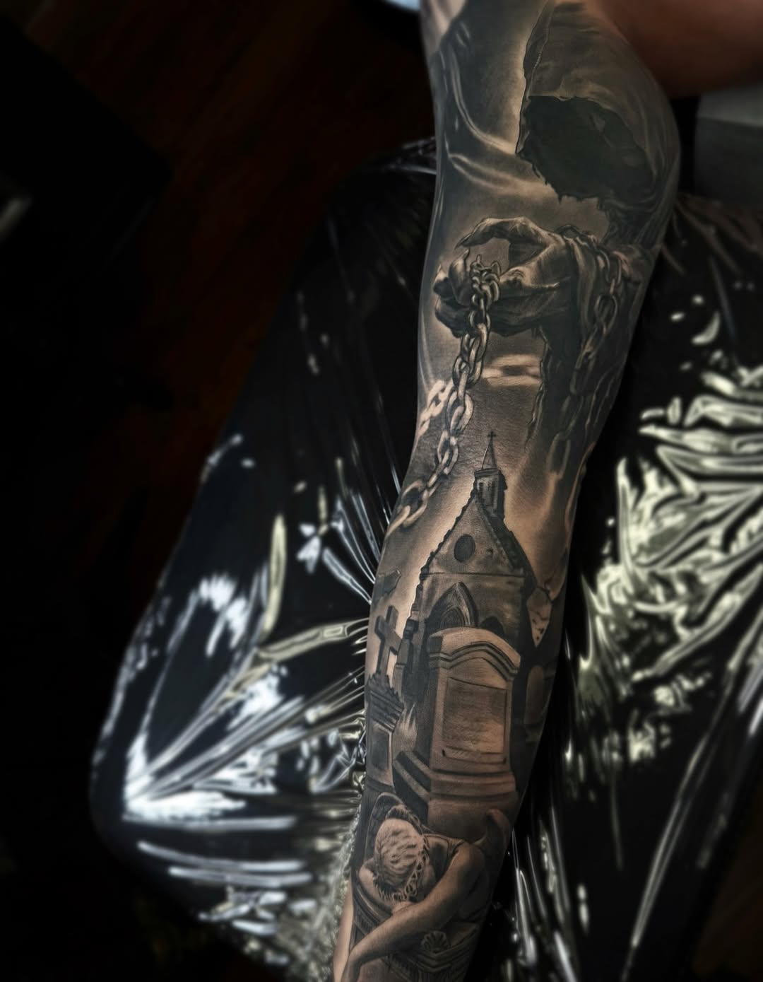 Tattoo by @gabpolflit_tattooartist — realism, dark_realism