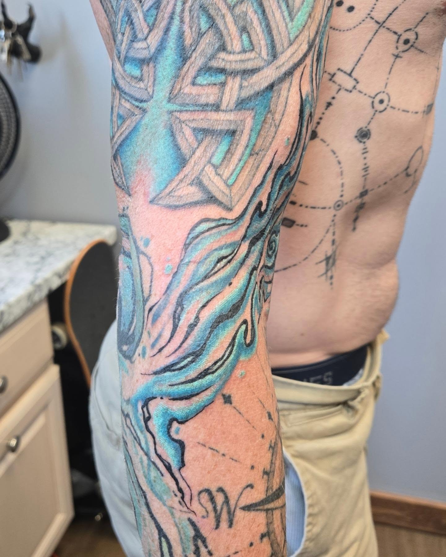 Tattoo by @beardsley_tattoos — geometric