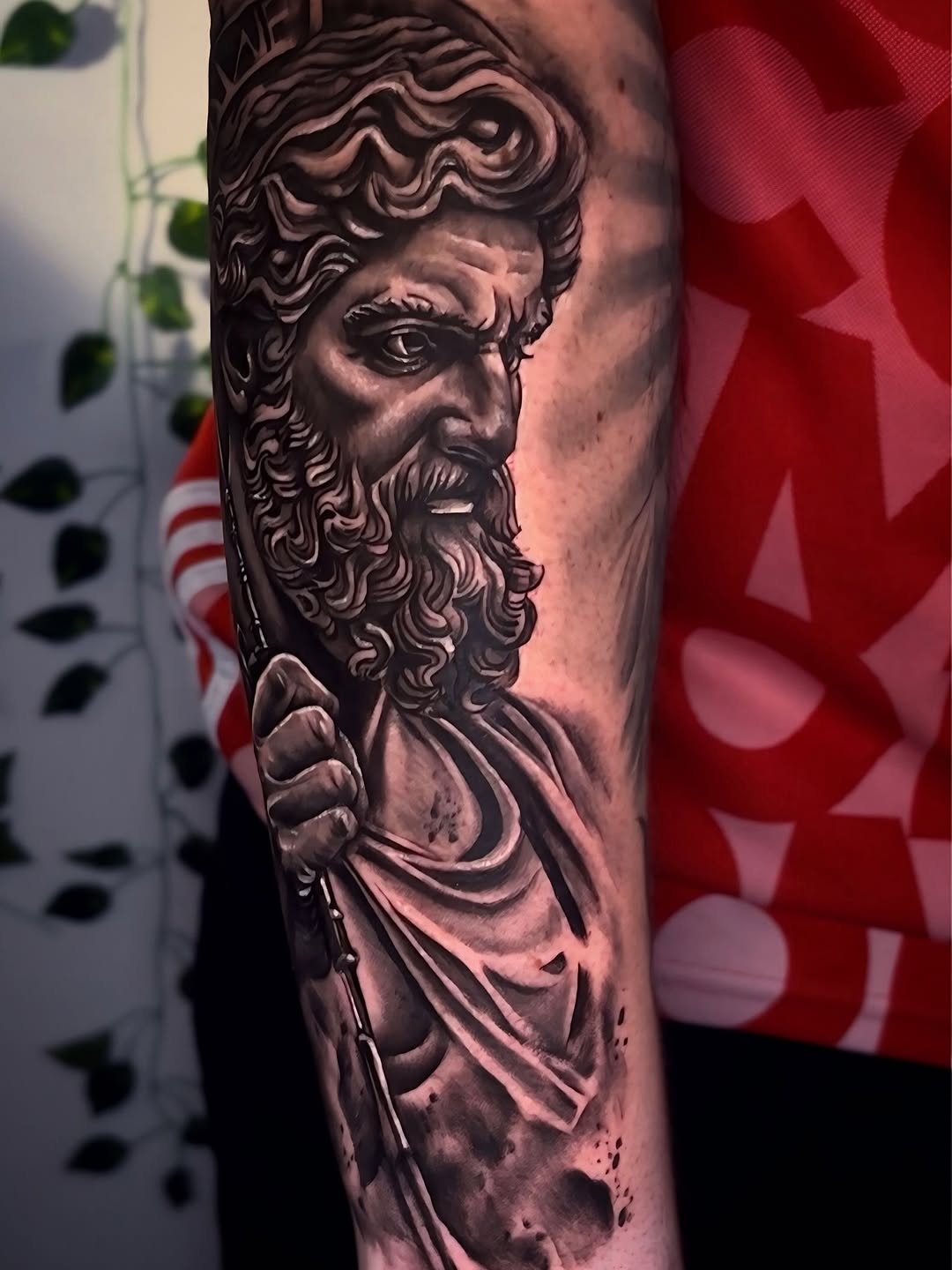 Tattoo by @echevarriatattoo — realism, black_and_grey