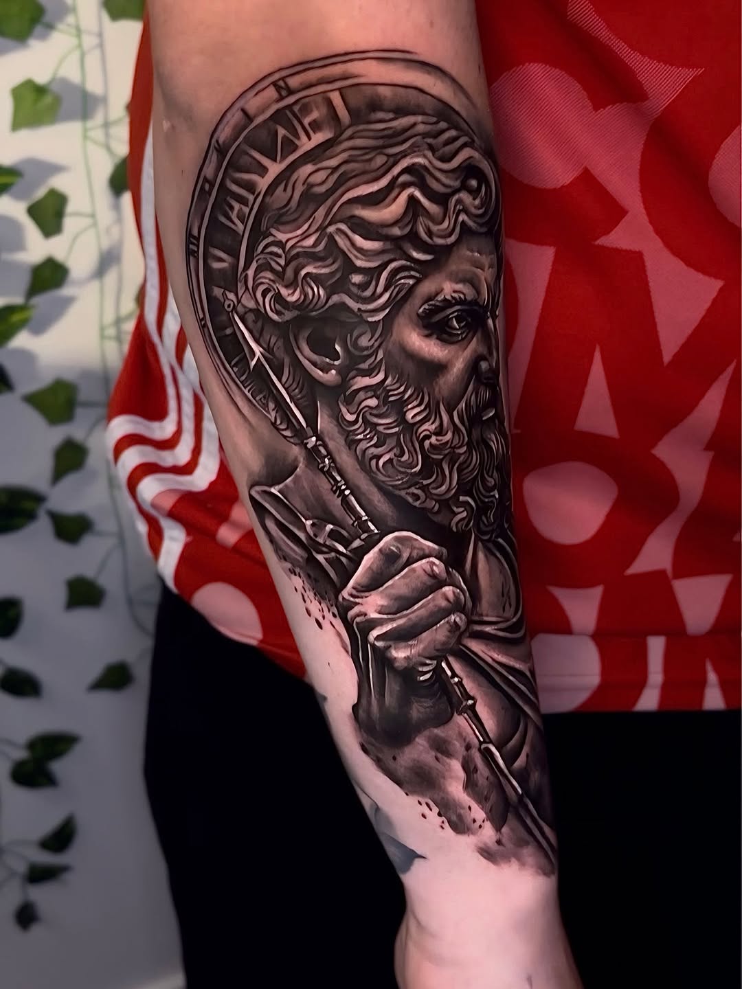 Tattoo by @echevarriatattoo — realism, black_and_grey