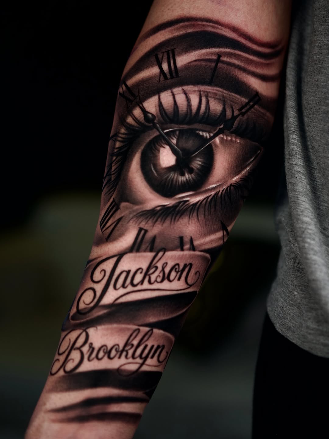 Tattoo by @onytattoos — realism, lettering_script