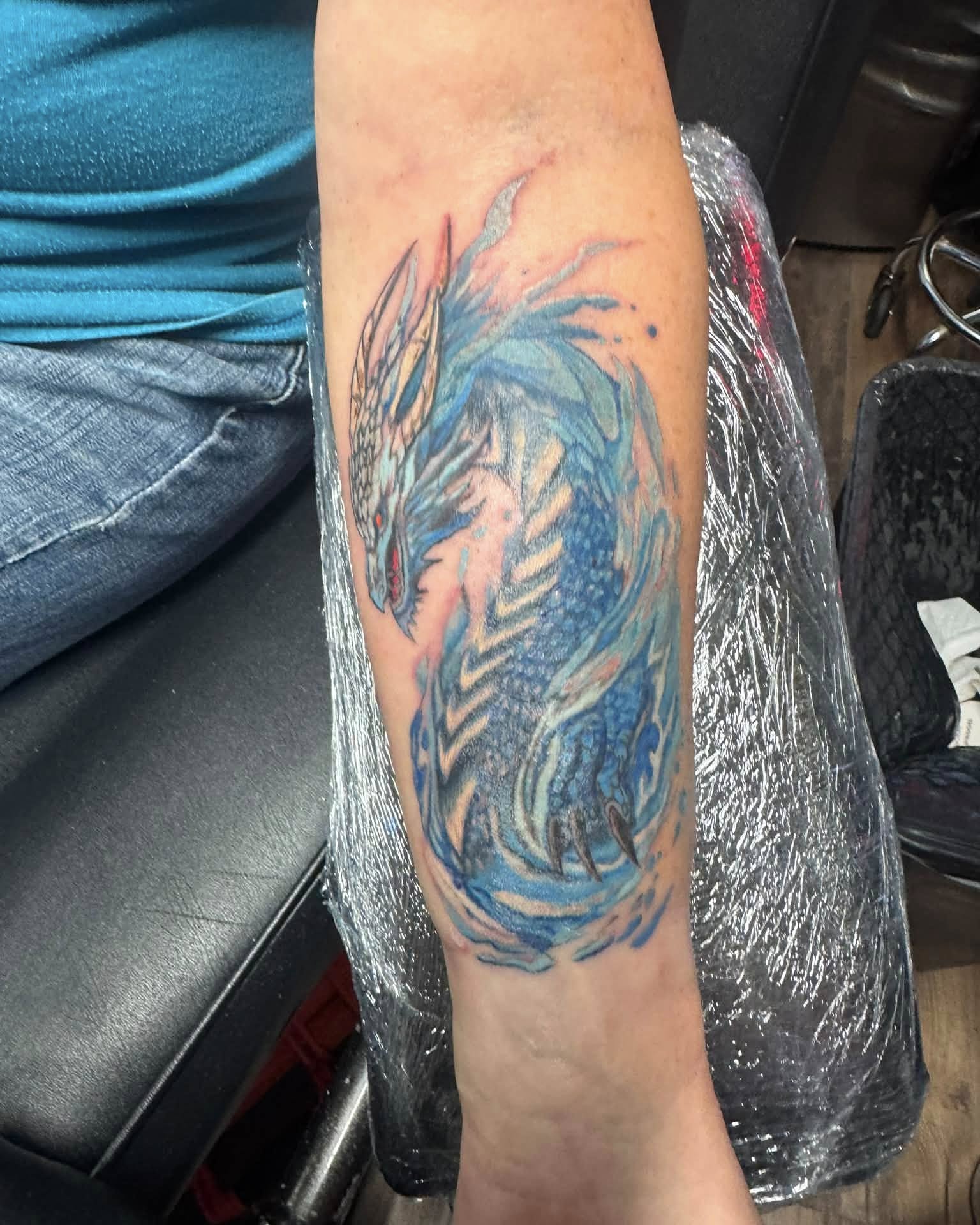 Tattoo by @sheffieldink — watercolor