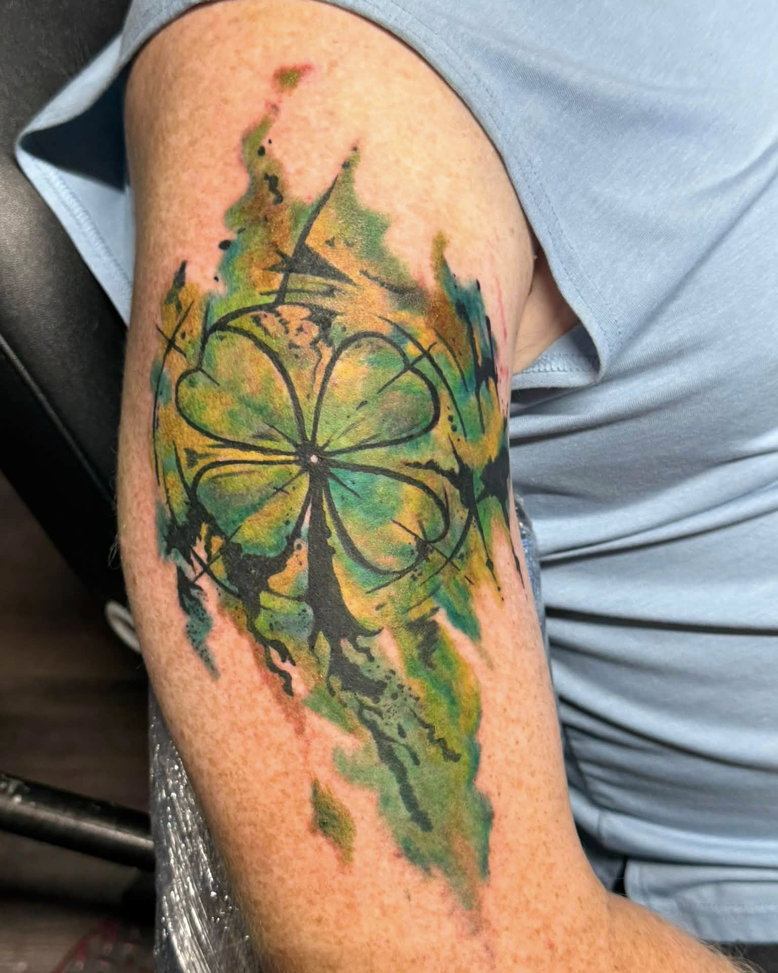 Tattoo by @sheffieldink — watercolor