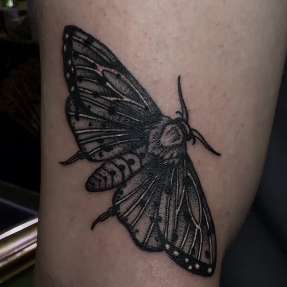 Tattoo by @kirstenlouise_tattoos — black_and_grey