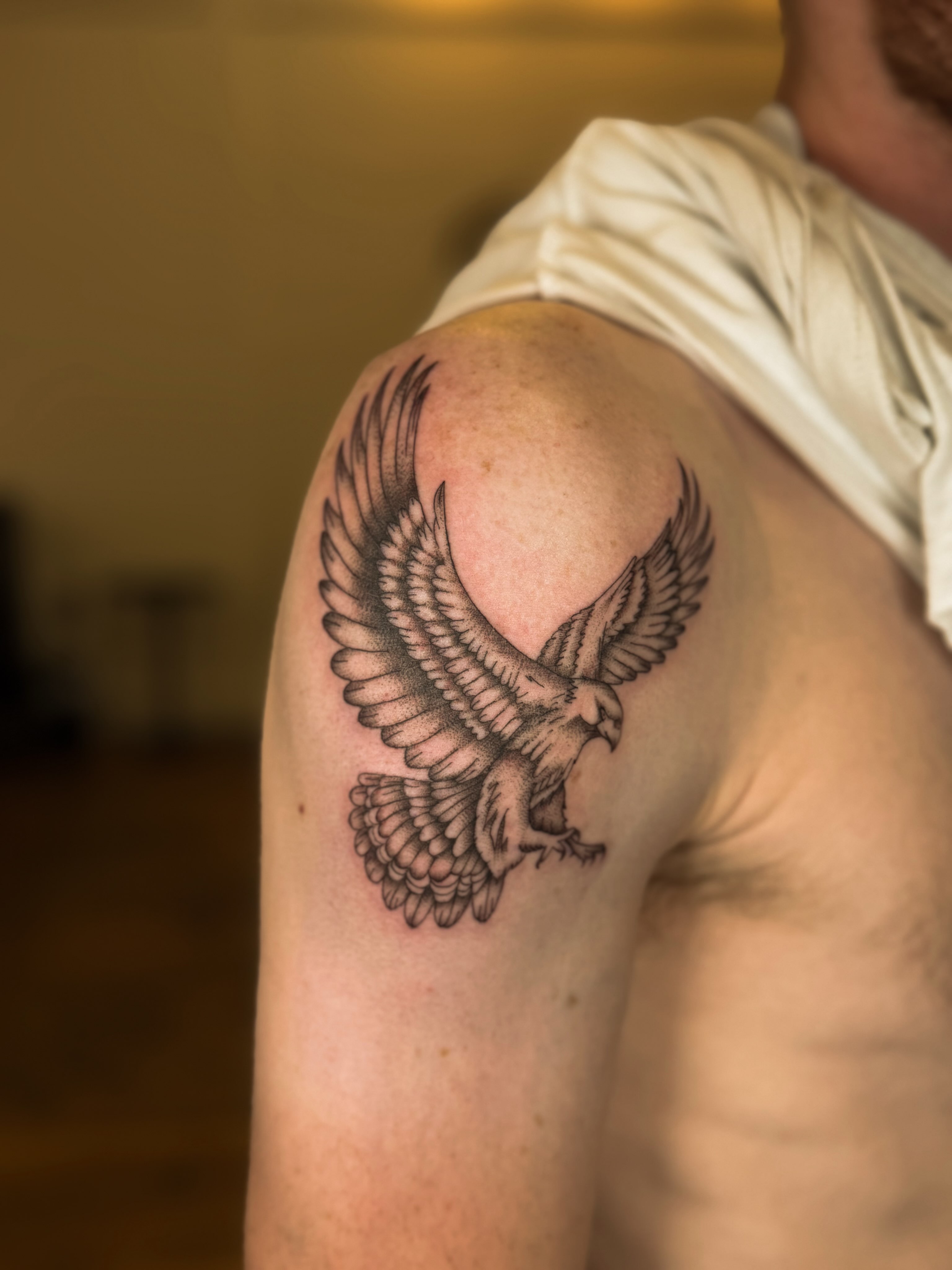 Tattoo by @wildcoyoteco — black_and_grey