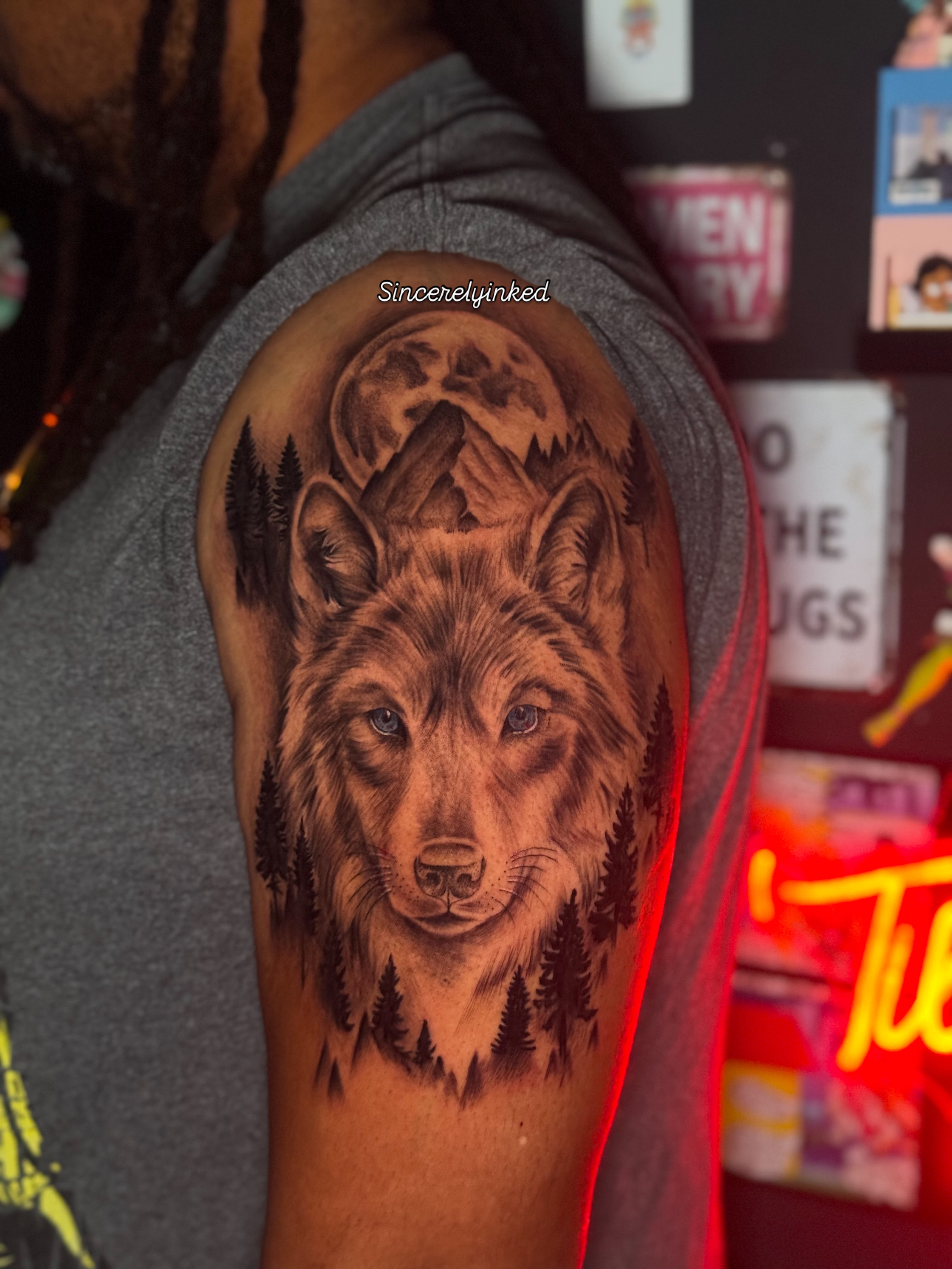 Tattoo by @sincerelyinked — realism, black_and_grey