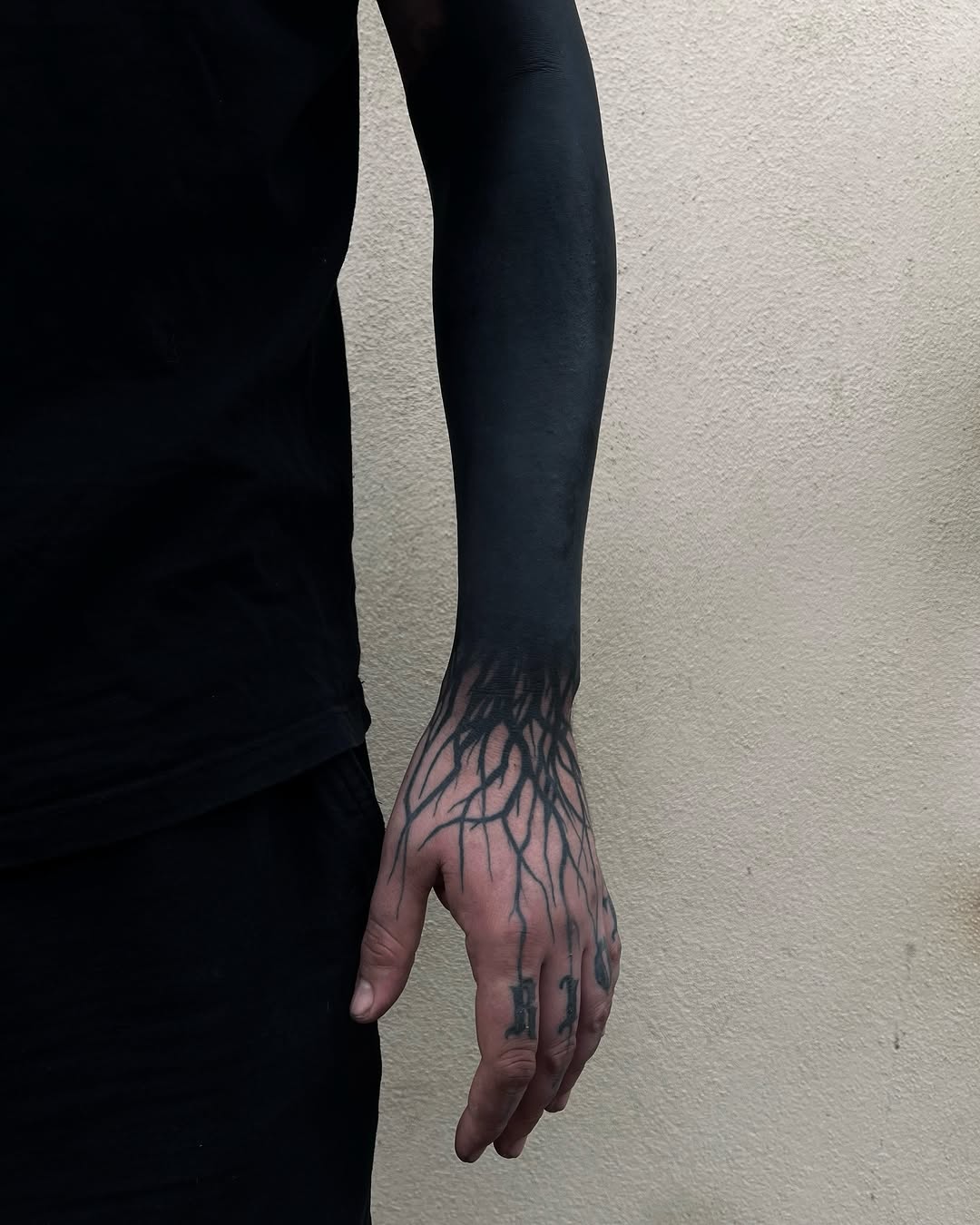 Tattoo by @axelj_ttt — blackwork, black_and_grey