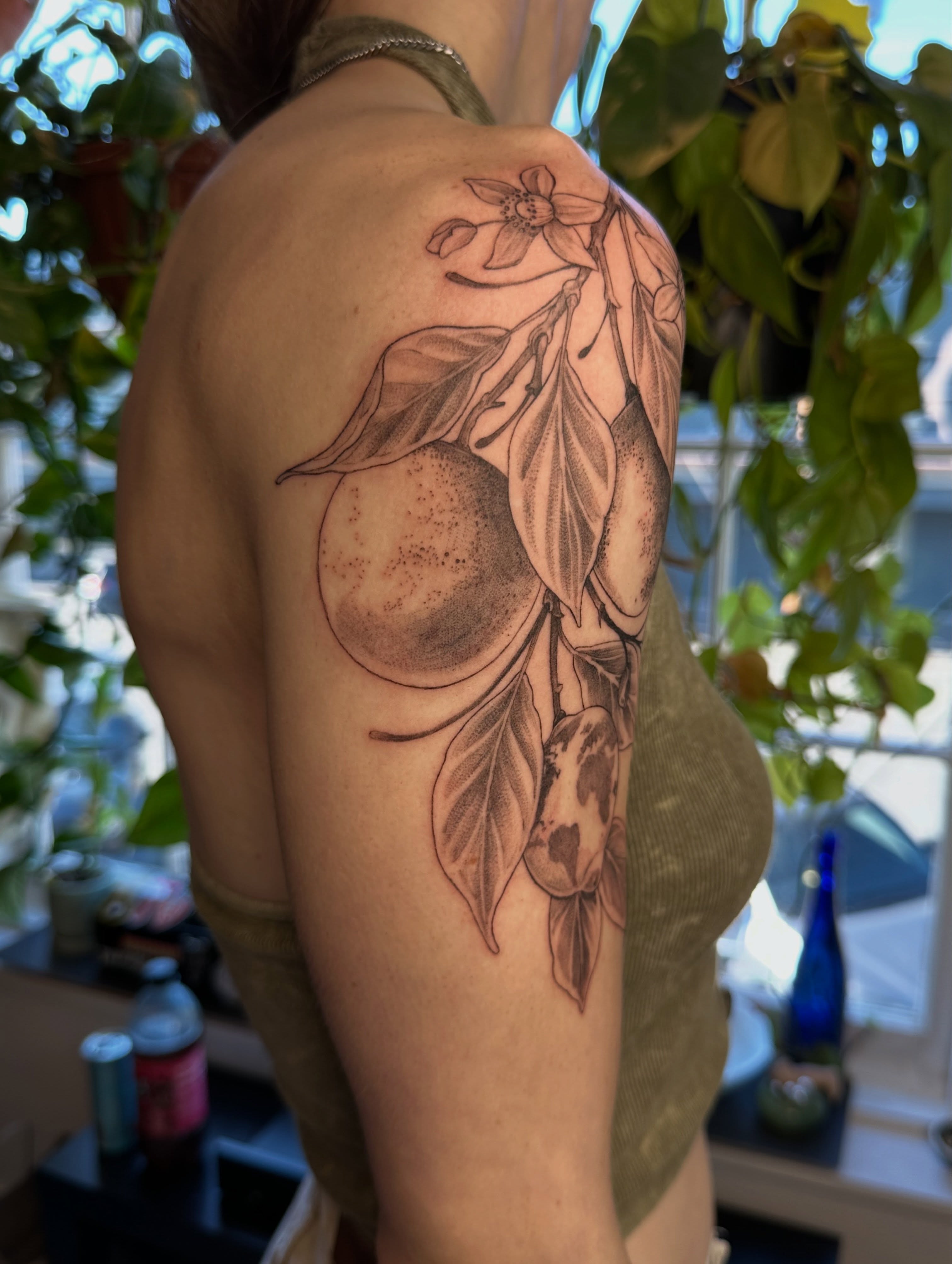 Tattoo by @obsidian_rabbit — black_and_grey