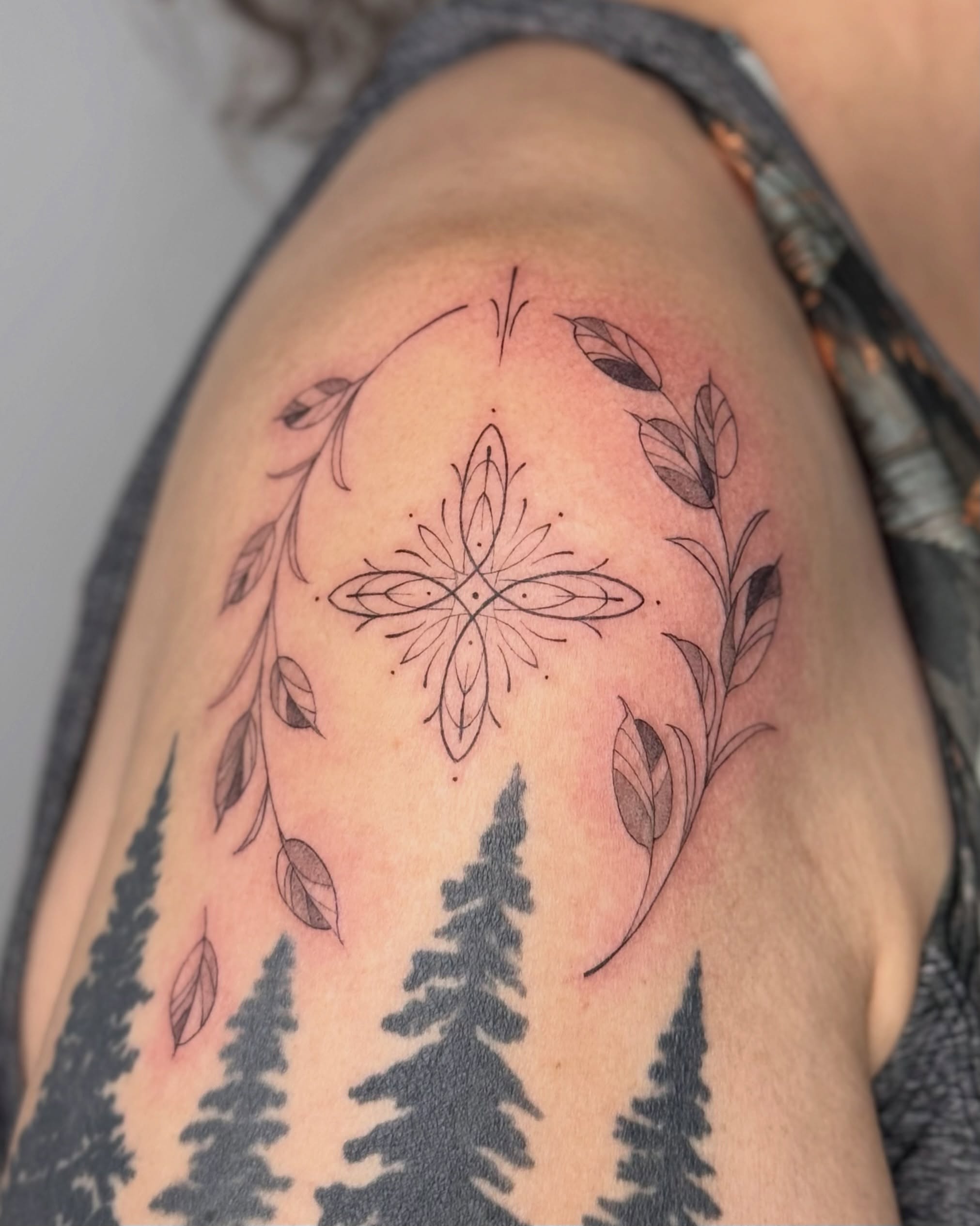 Tattoo by @suzycts — geometric, ornamental