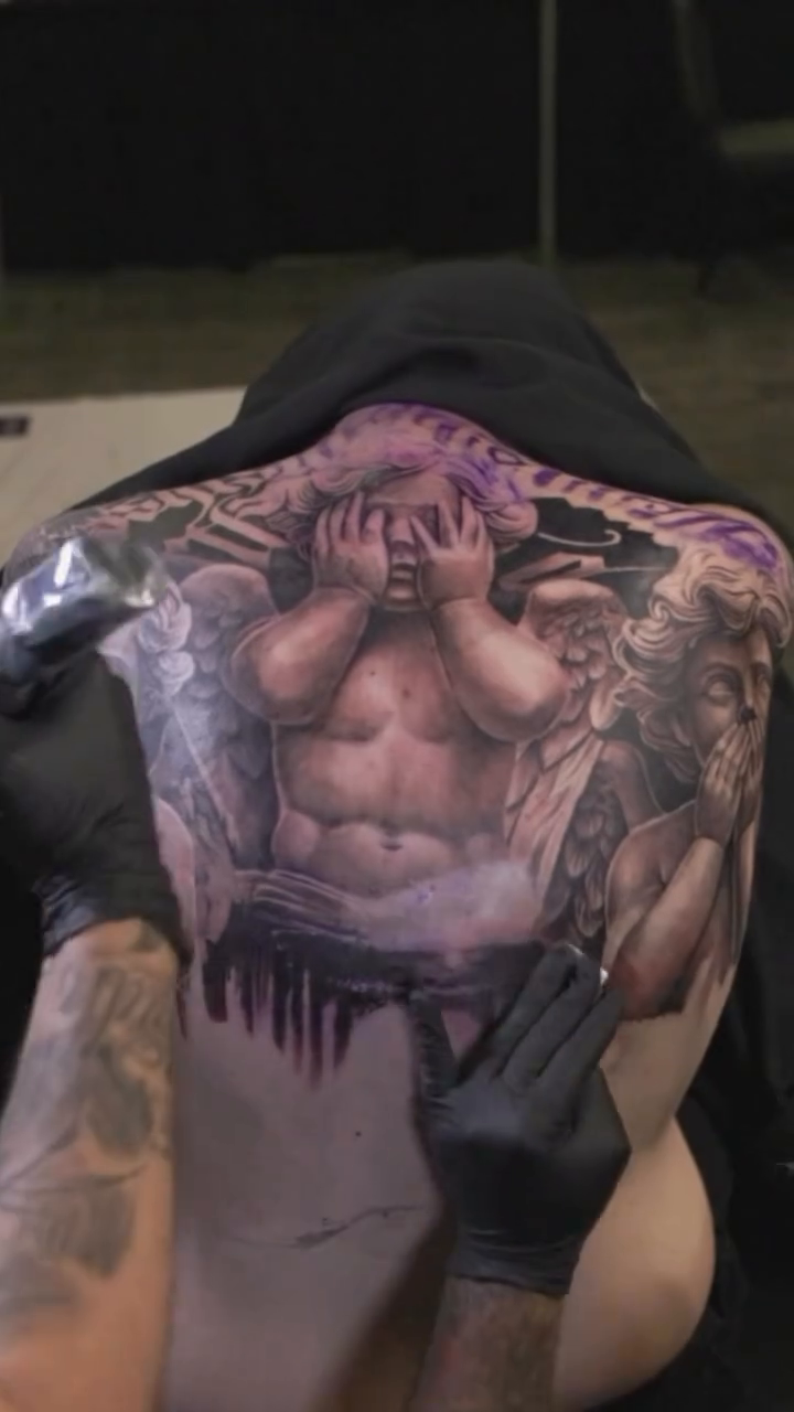 Tattoo by @inklayr β realism, black_and_grey