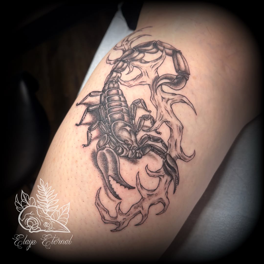 Tattoo by @elaya.tattoo.artistry — realism, black_and_grey