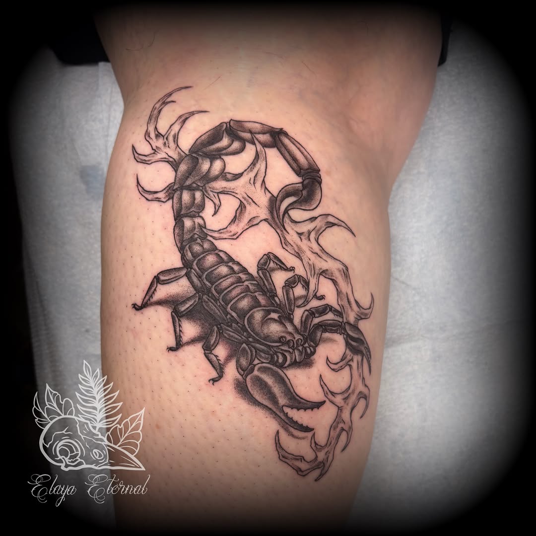 Tattoo by @elaya.tattoo.artistry — black_and_grey, realism