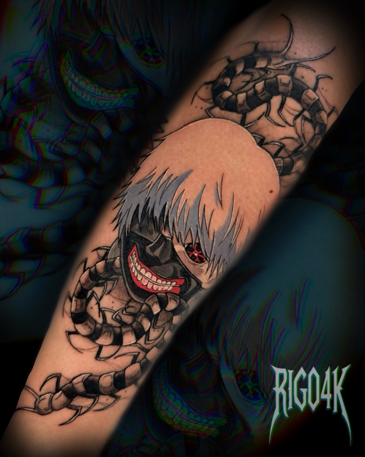 Tattoo by @rigo4k — anime