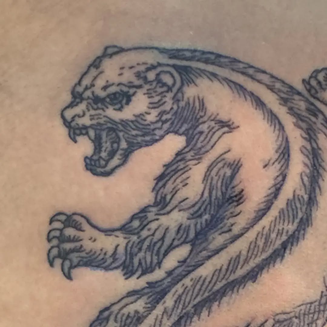 Tattoo by @yyiizzuuzz — illustrative, black_and_grey