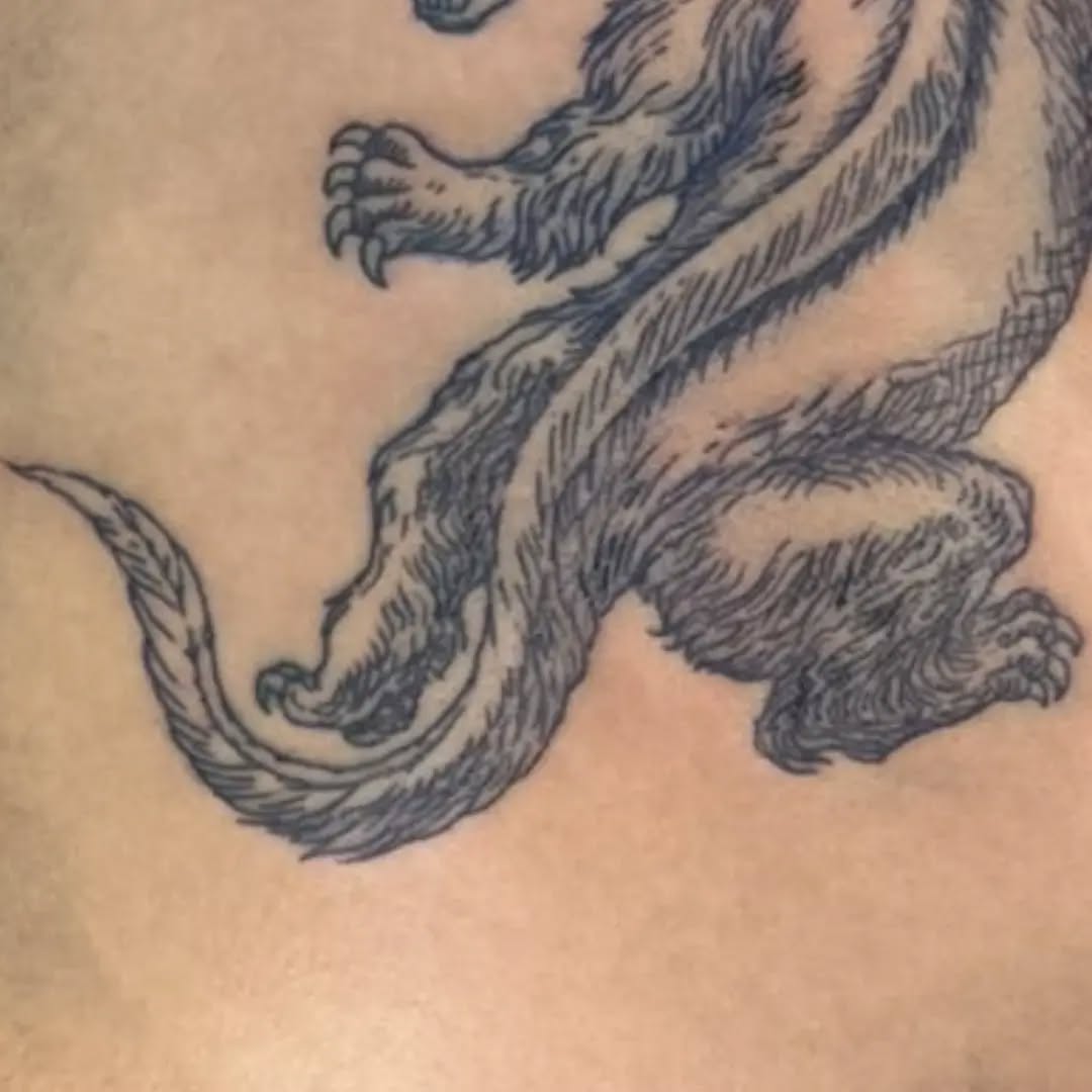 Tattoo by @yyiizzuuzz — illustrative, black_and_grey