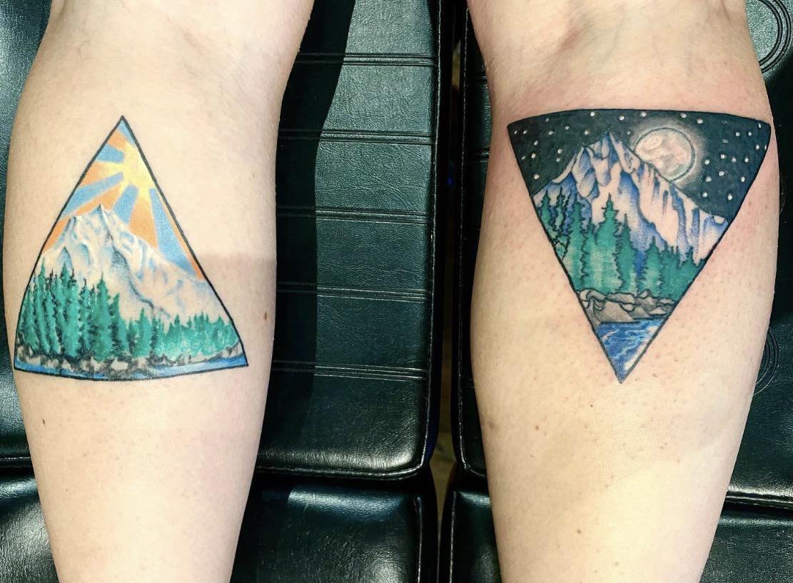 Tattoo by @unicronartworks — geometric, watercolor