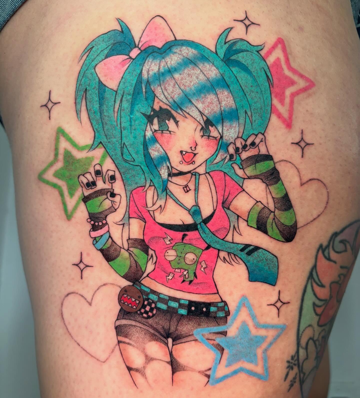 Tattoo by @parkiip — anime