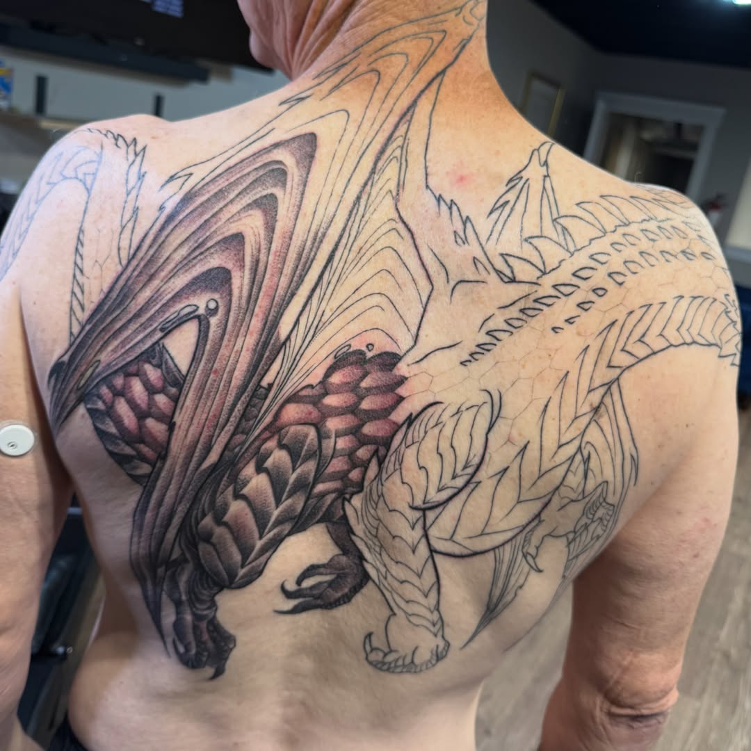 Tattoo by @chadmc509 — black_and_grey, realism
