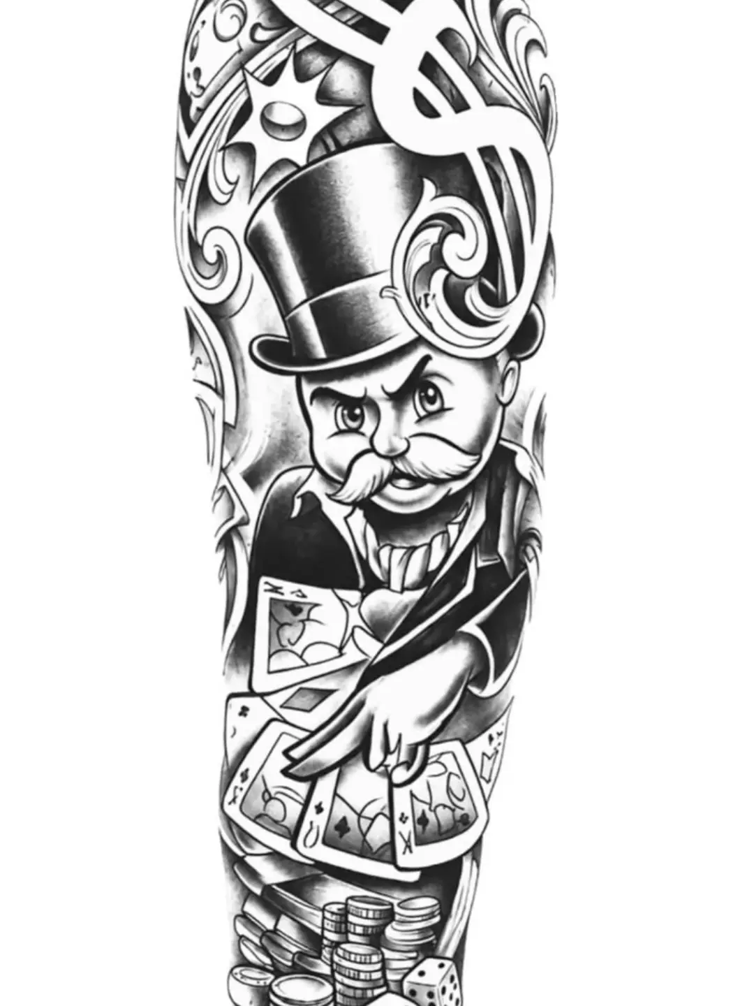 Tattoo by @dgzinn_ink โ american_traditional, black_and_grey
