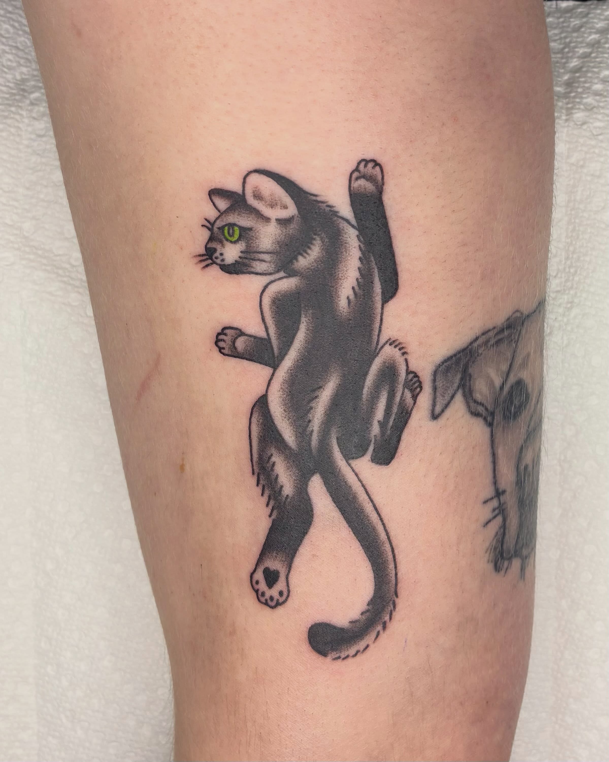Tattoo by @pimaxoxo — black_and_grey