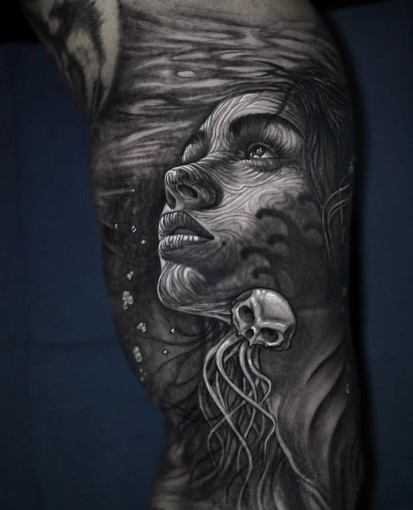 Tattoo by @stefanoalcantara — black_and_grey, realism