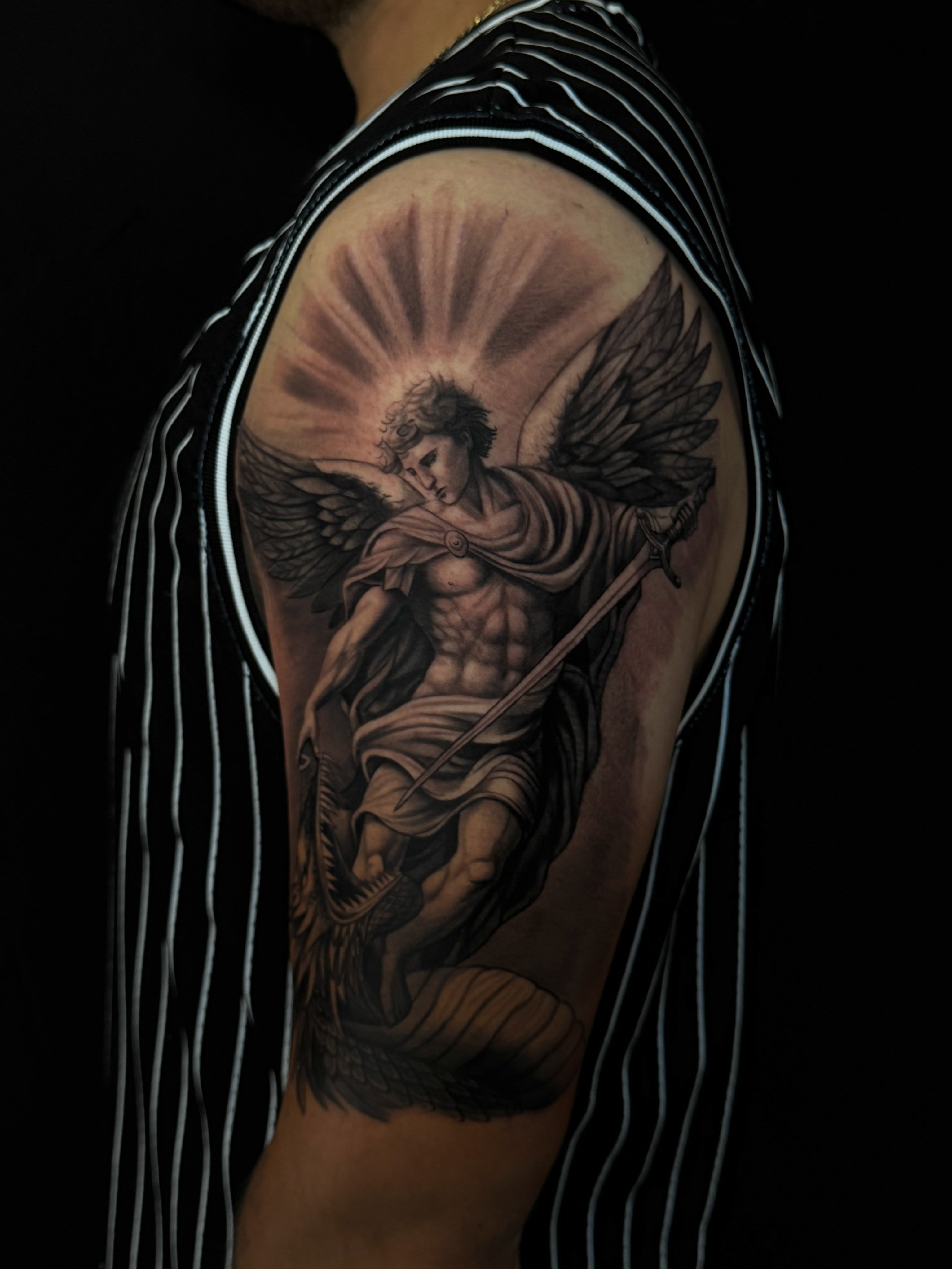 Tattoo by @elian.tattoos — realism, black_and_grey