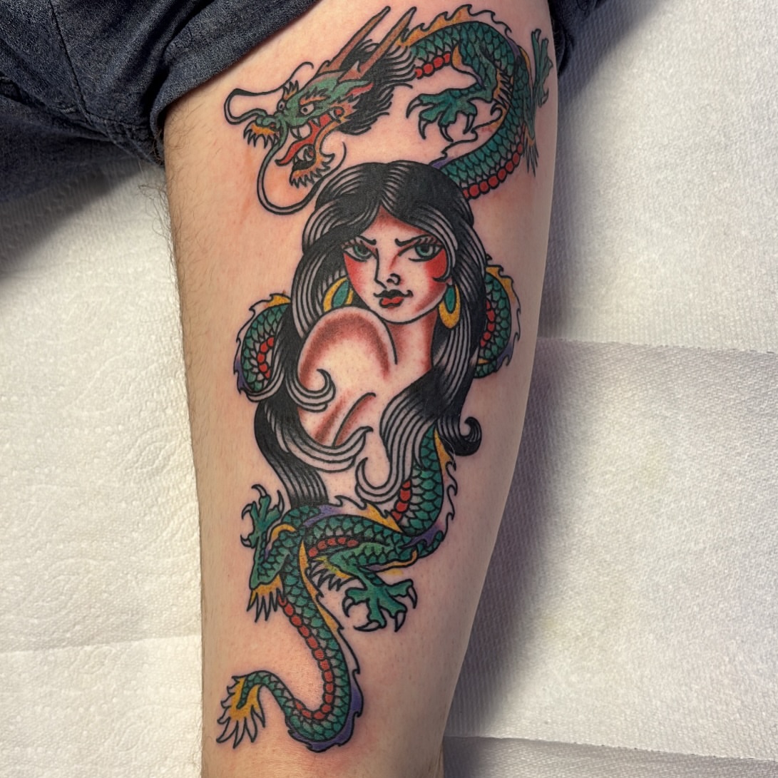 Tattoo by @foreversadaustin — american_traditional, illustrative