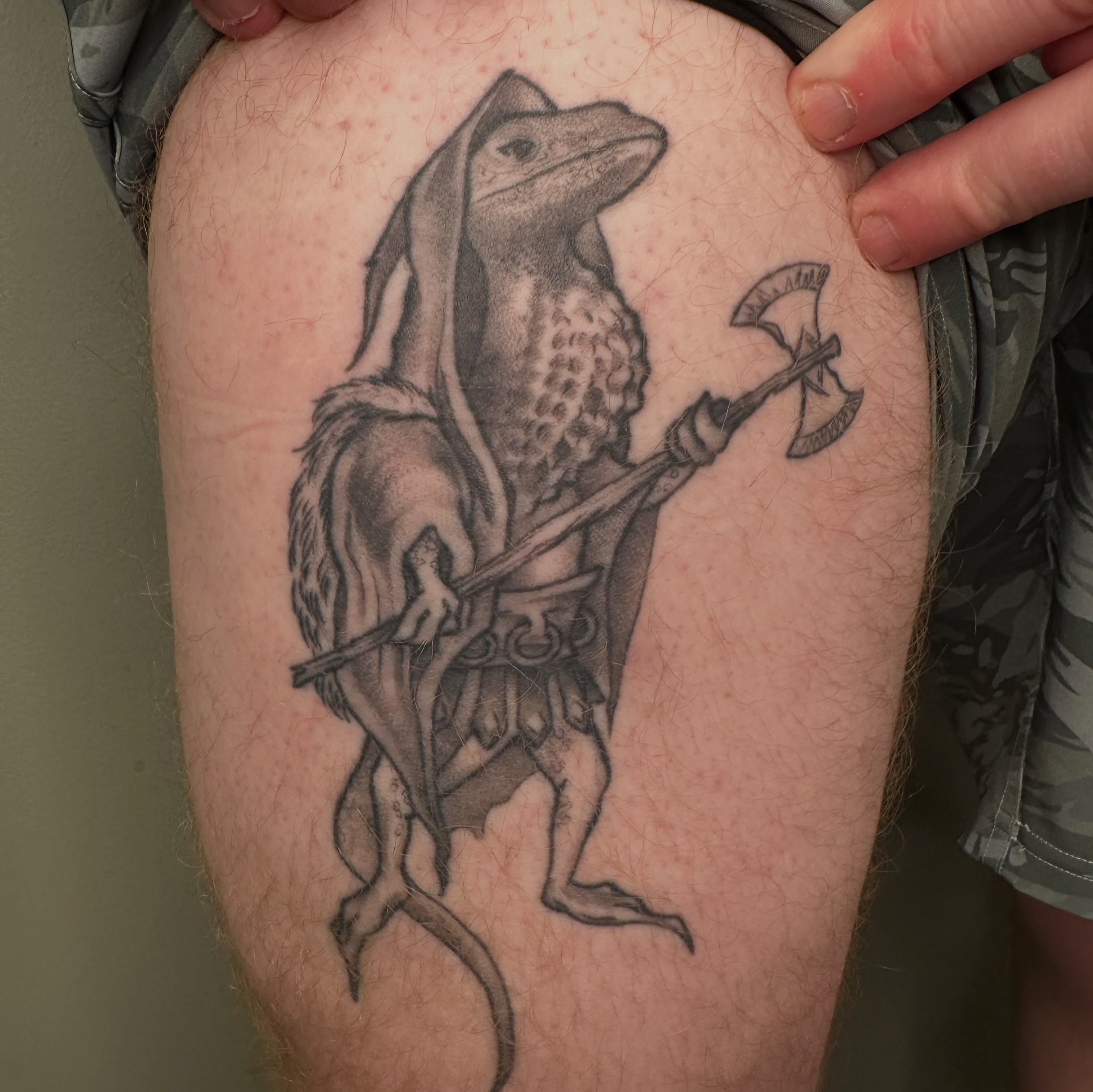 Tattoo by @hunterdoestattoos β black_and_grey