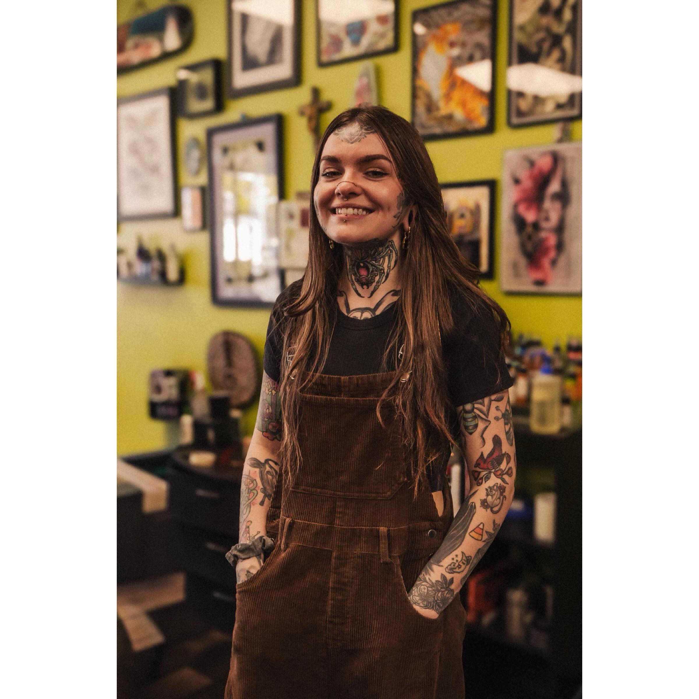 Tattooed arms black and grey tattoo by Samantha Jane