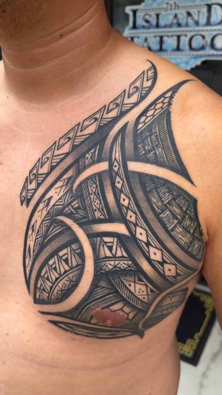 Tattoo by @barrysan — tribal, geometric