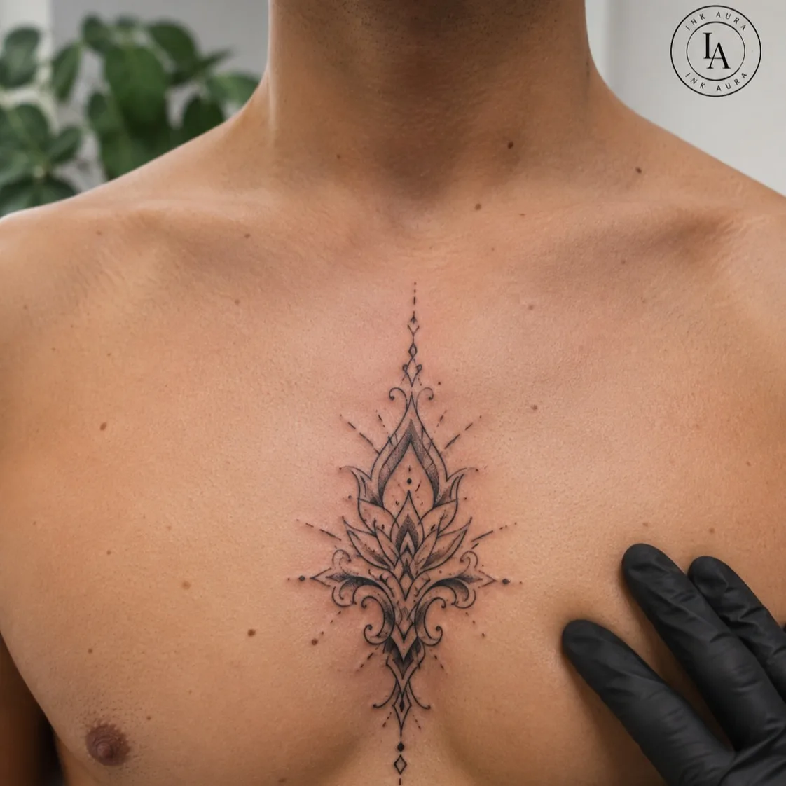 Tattoo by @ink_______aura — geometric