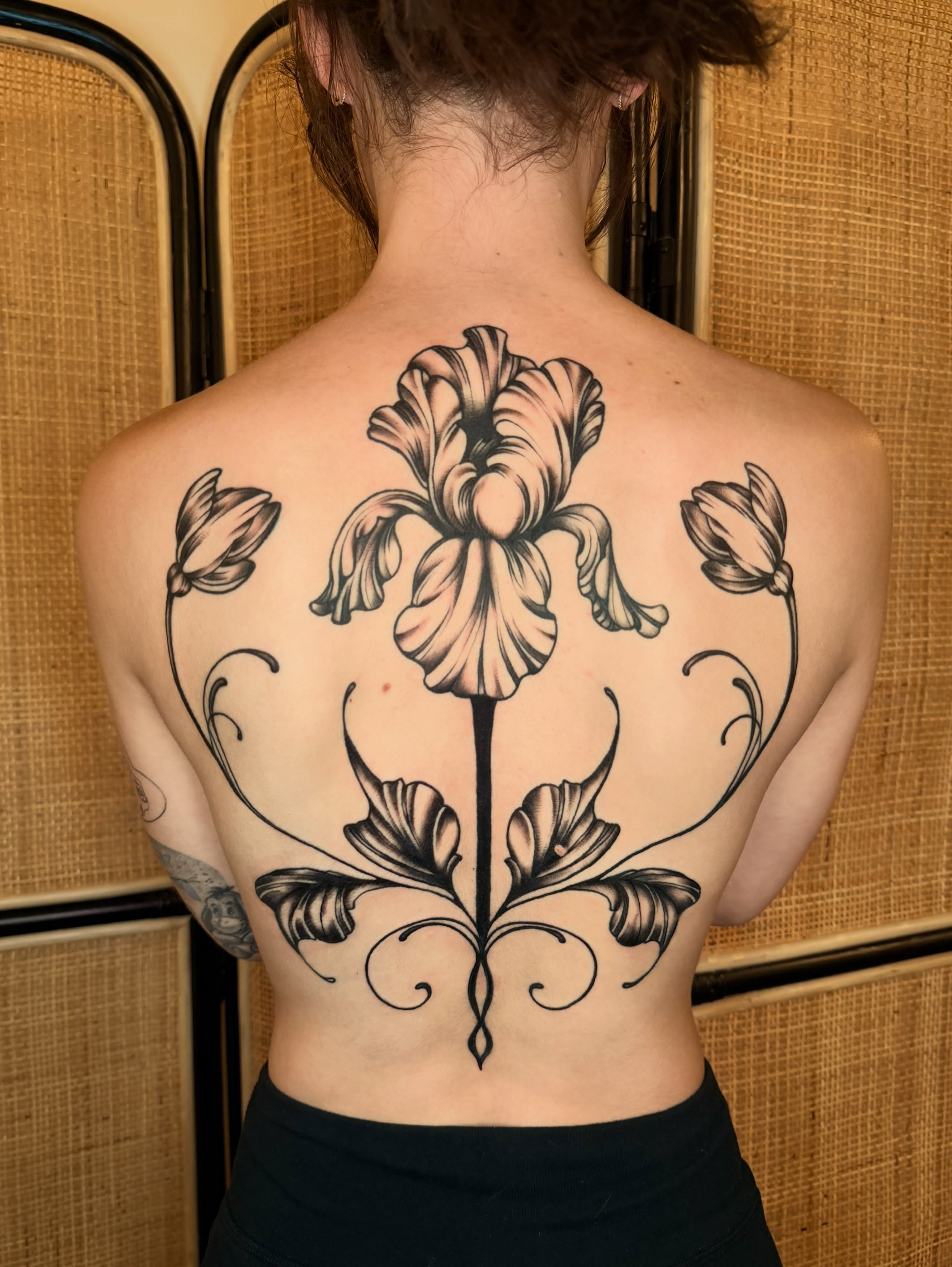 Tattoo by @stebie_inks — black_and_grey