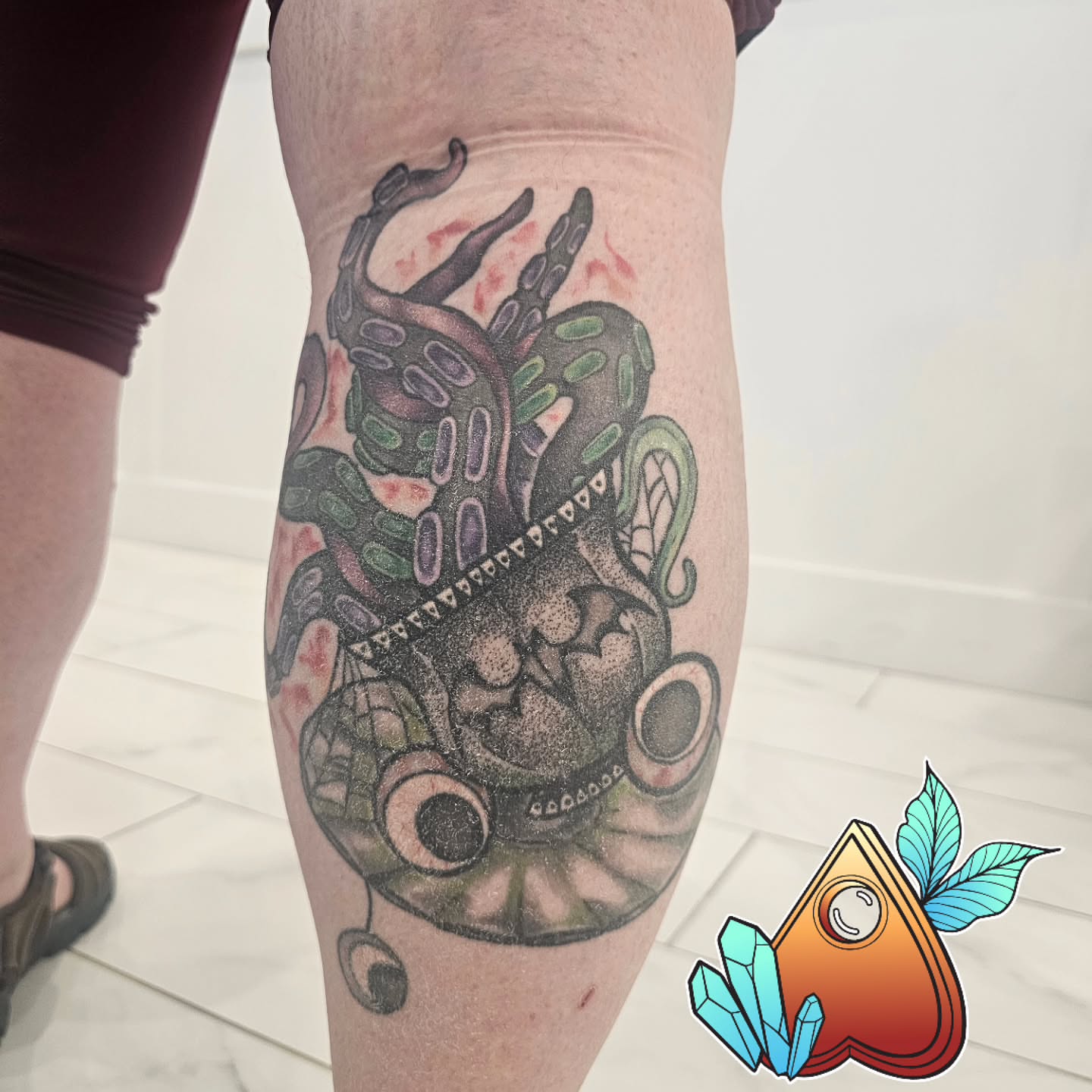 Tattoo by @skinartj — dotwork, realism